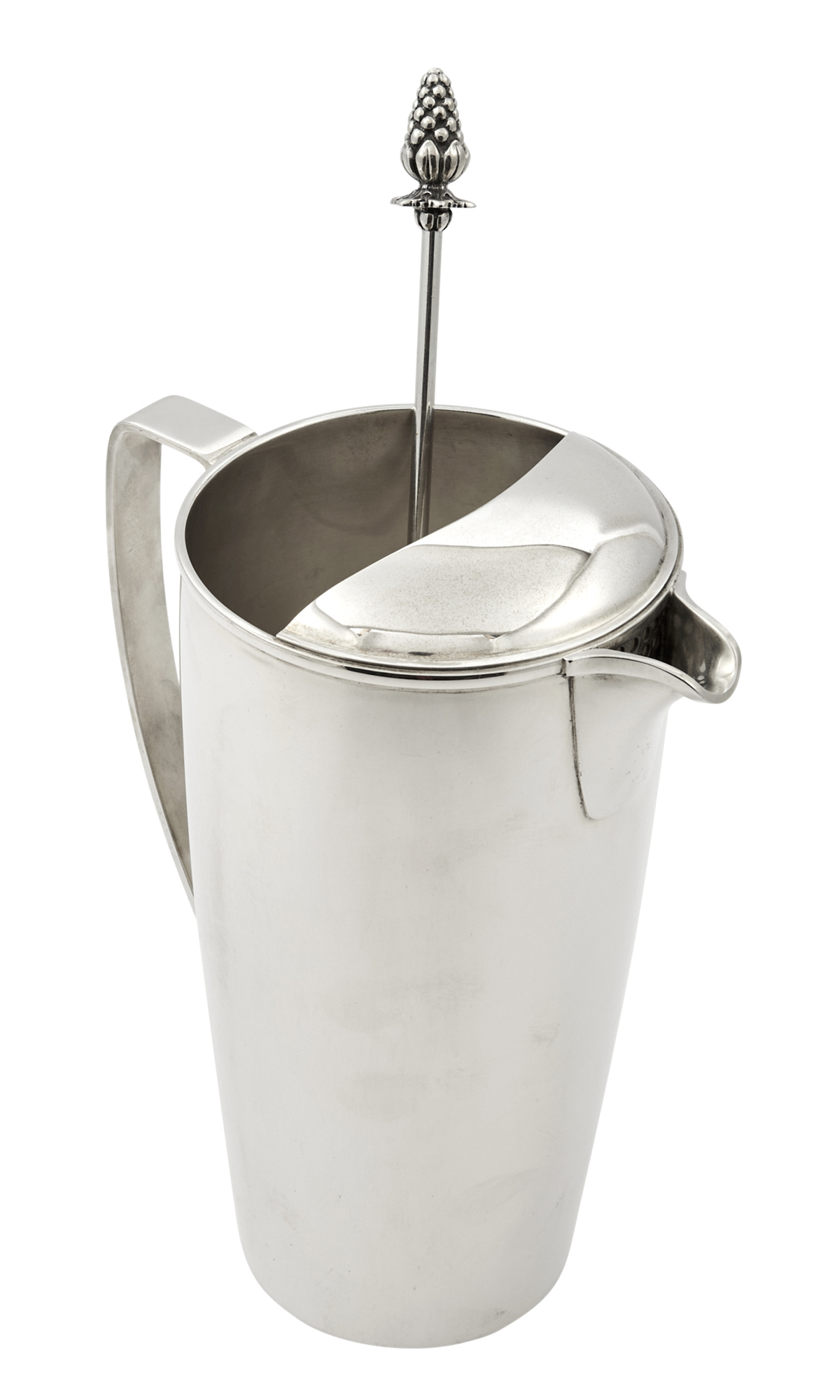 Lot image - Tiffany & Co. Sterling Silver Martini Pitcher and Tiffany & Co. Sterling Silver Cocktail Spoon