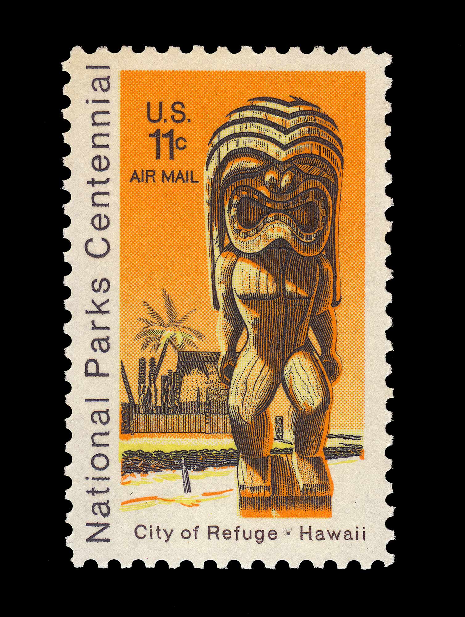 Lot image - United States Air Post 1972 Hawaii Color Error Sc. C84a