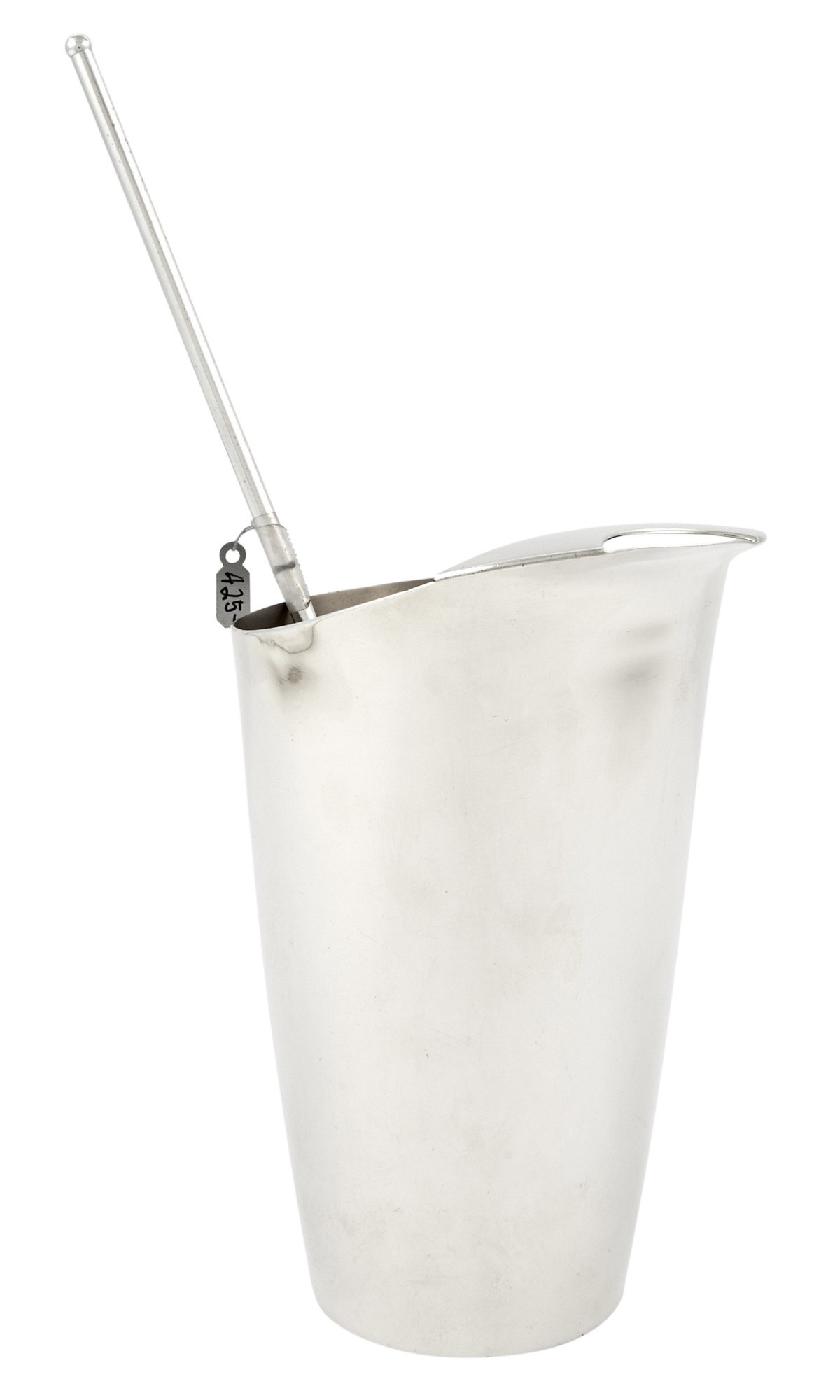 Lot image - Tiffany & Co. Sterling Silver Martini Pitcher and Stirrer