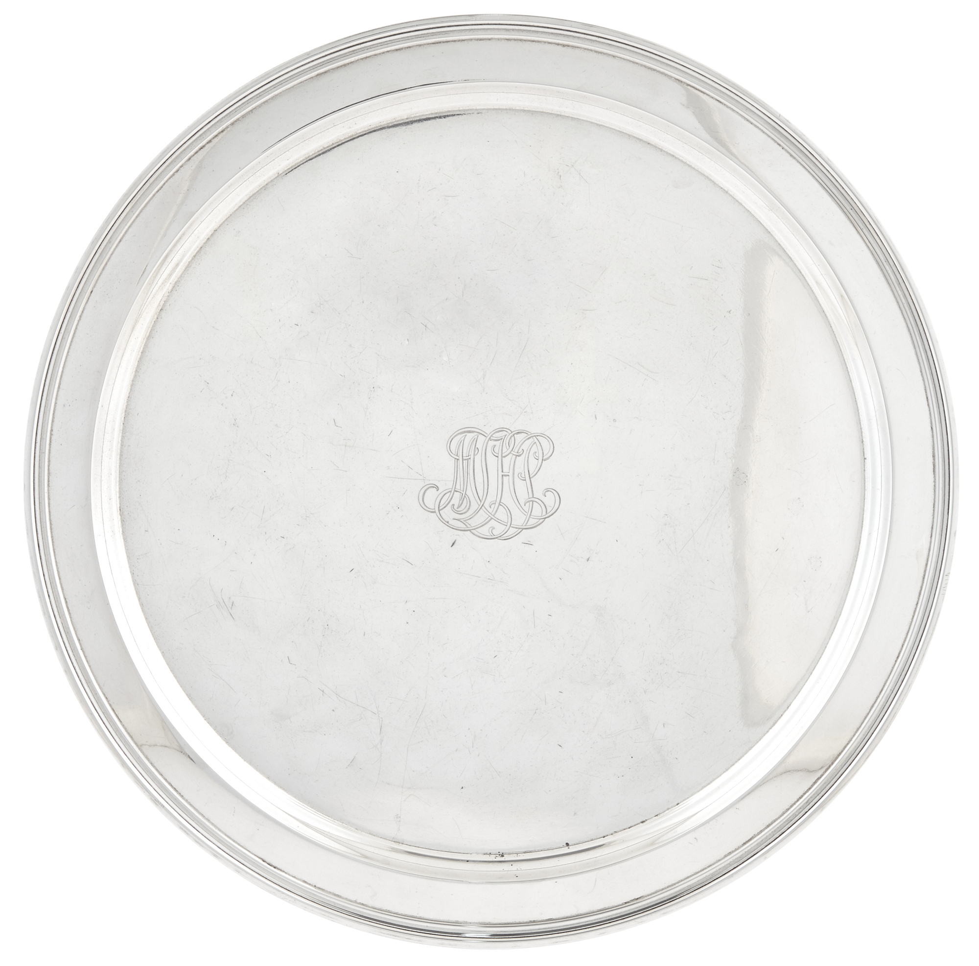 Lot image - Tiffany & Co. Sterling Silver Circular Tray