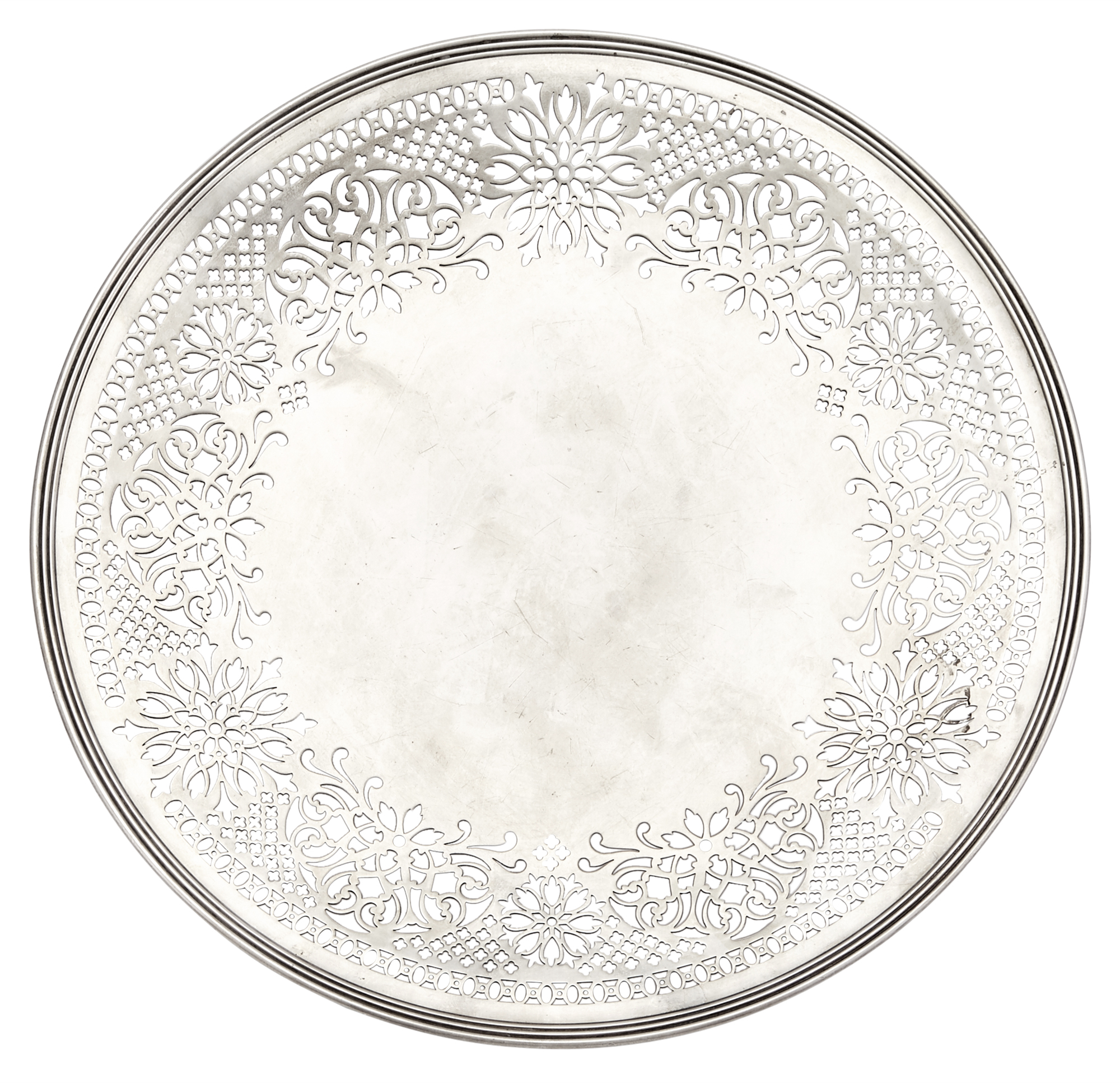 Lot image - Gorham Sterling Silver Large Circular Tray