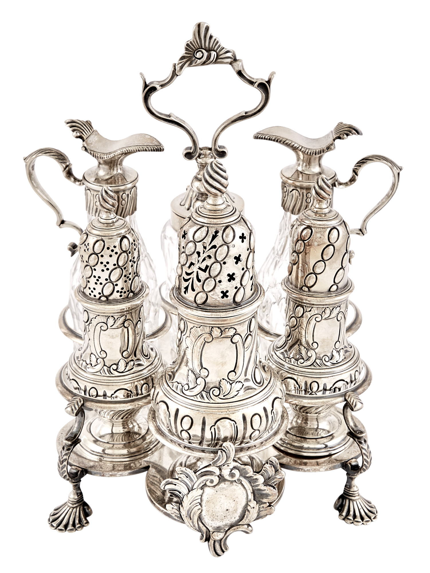 Lot image - American Silver Cruet Frame