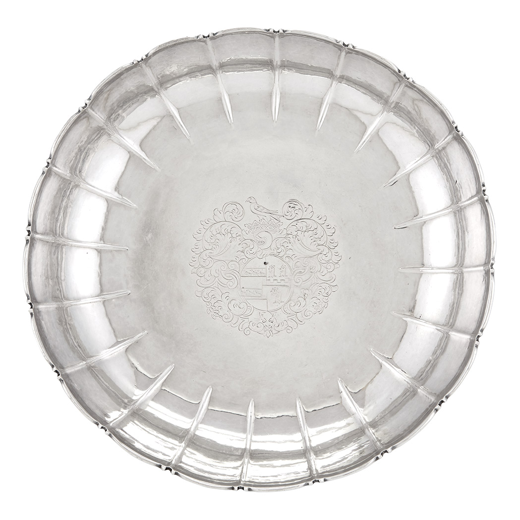 Lot image - George I Irish Sterling Silver Strawberry Dish