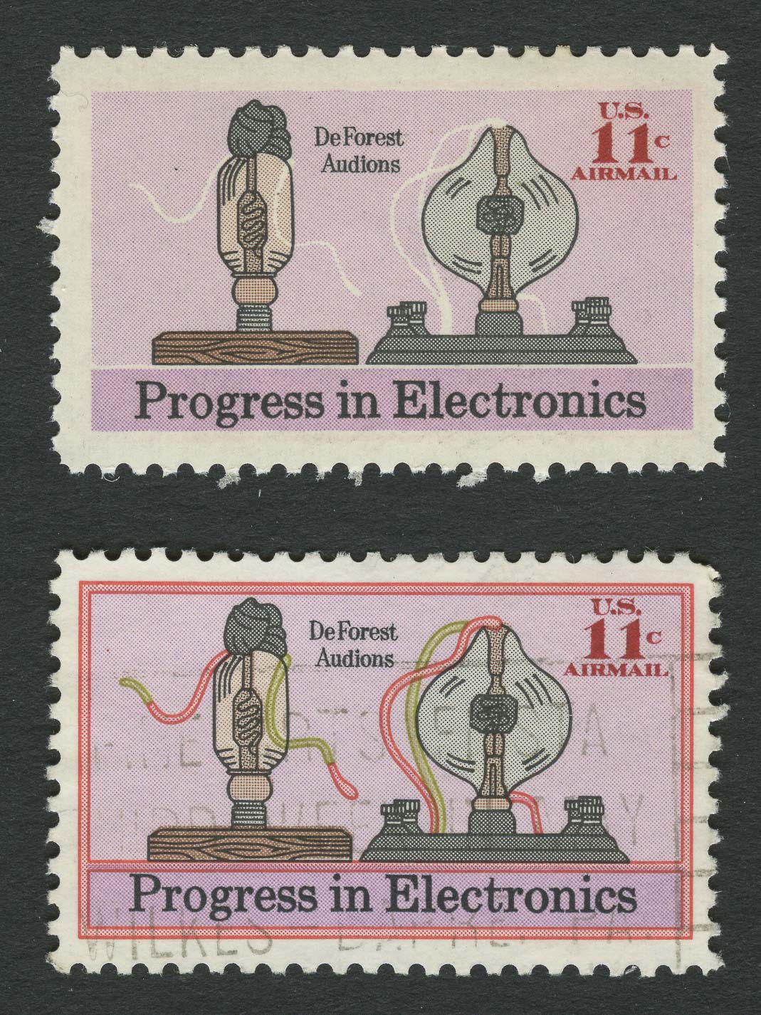 Lot image - United States Air Post 1973 Electronics Color Error Sc. C86a