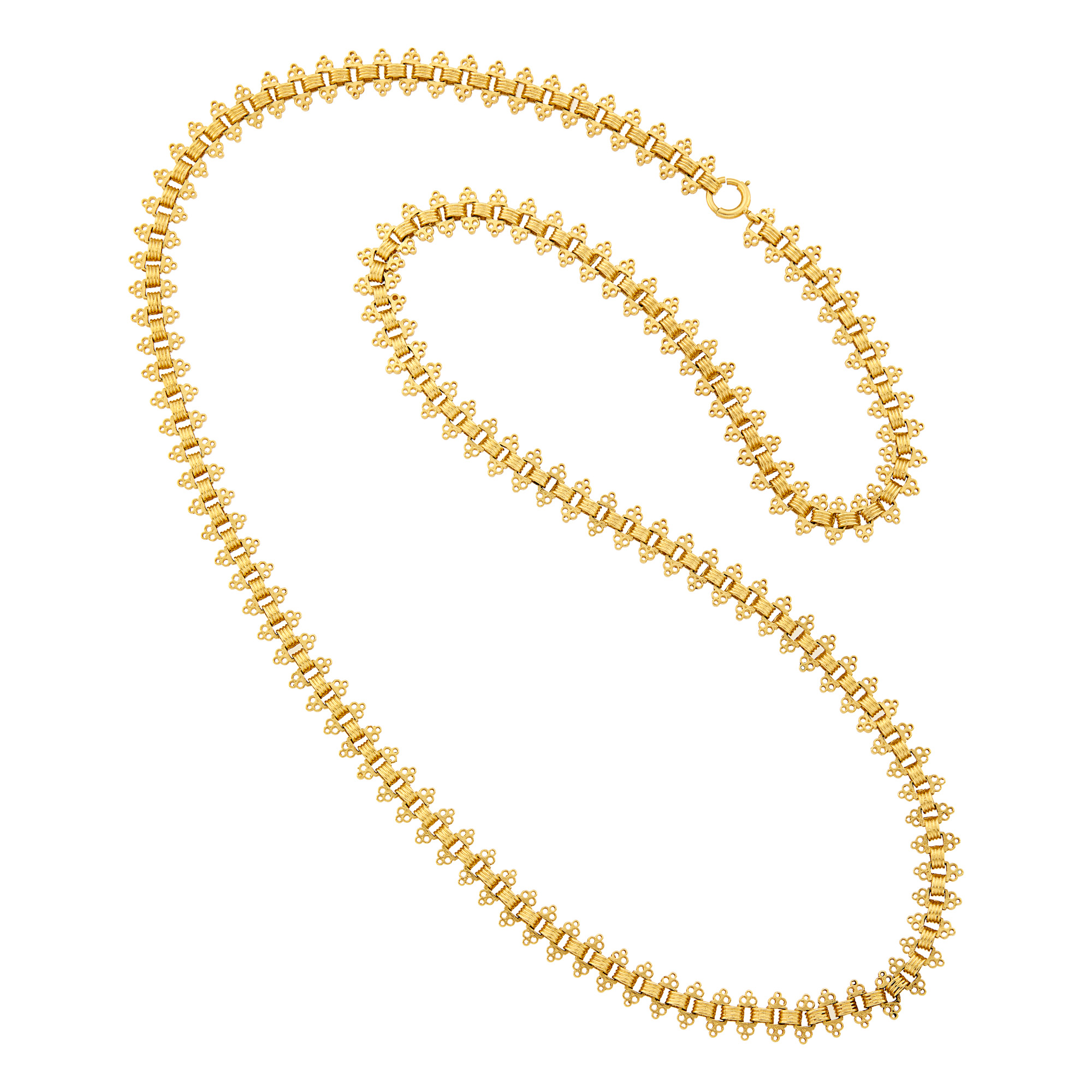 Lot image - Long Gold Chain Necklace