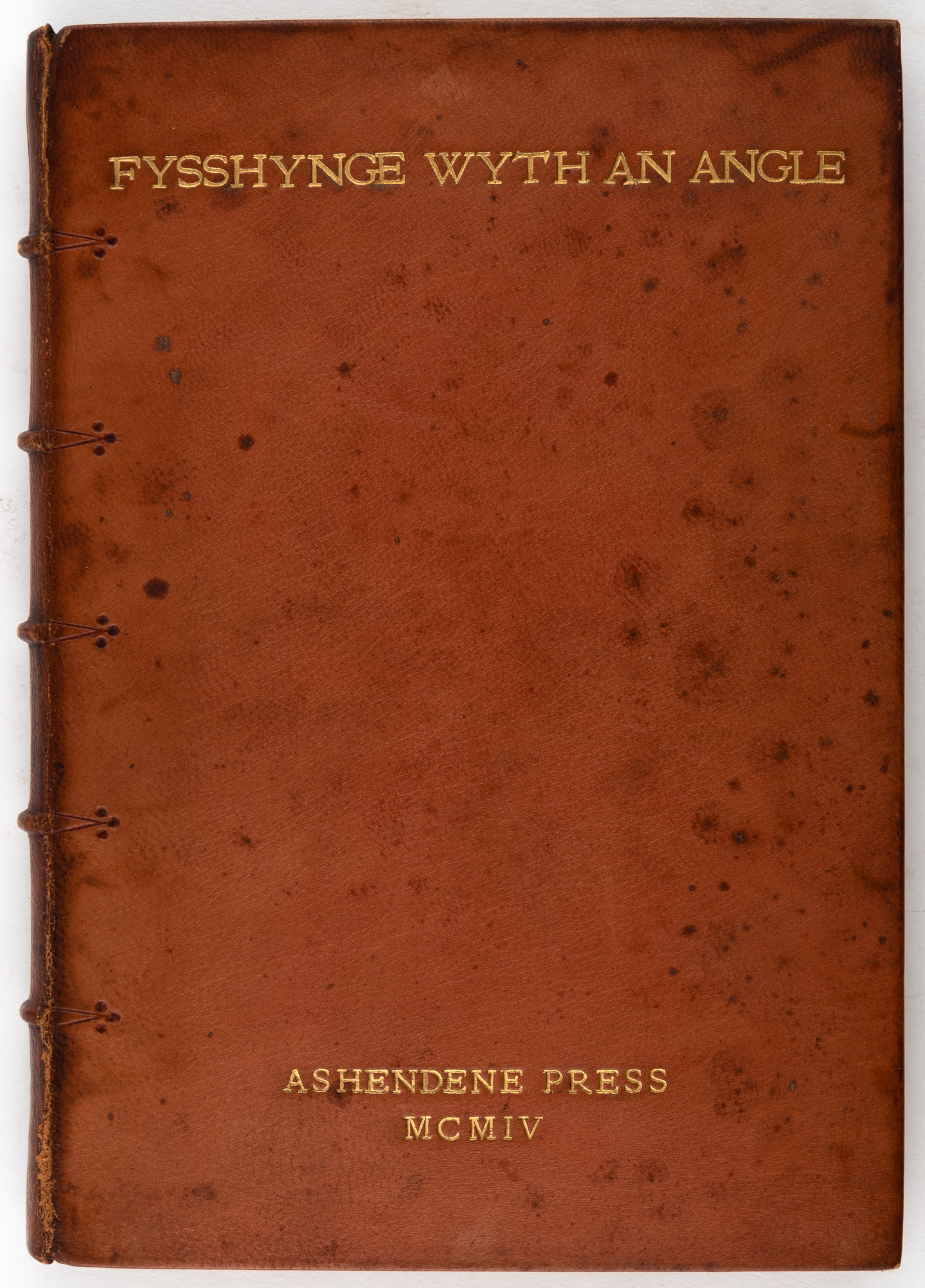 Lot image - [ASHENDENE PRESS]  BERNERS (Dame JULIANA). A Treatyse of Fysshynge wyth an Angle.