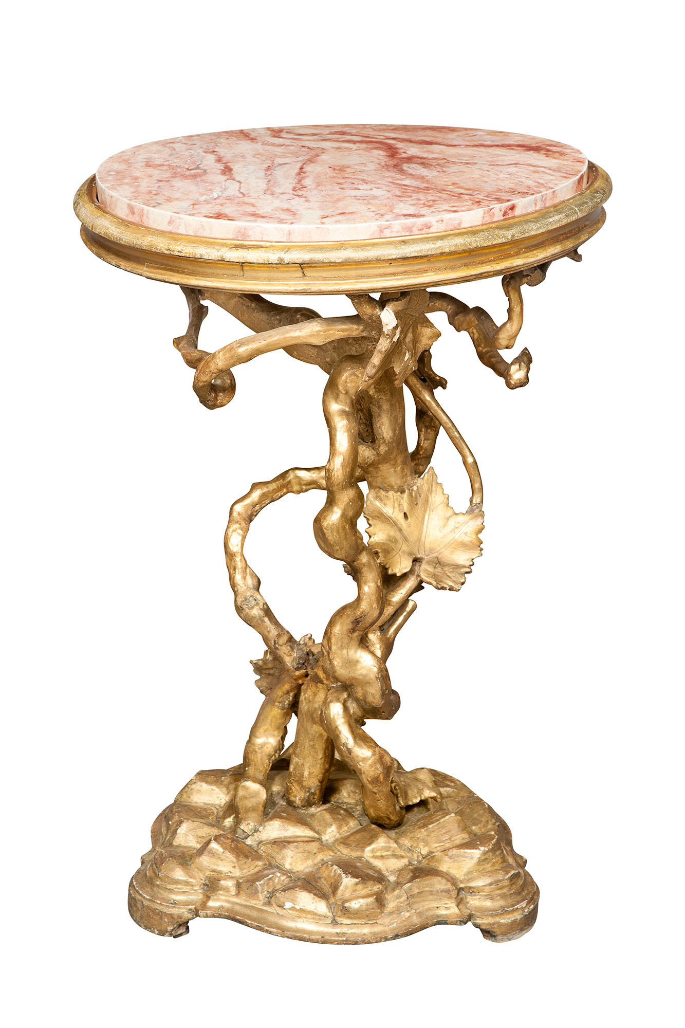 Lot image - Continental Giltwood Table
