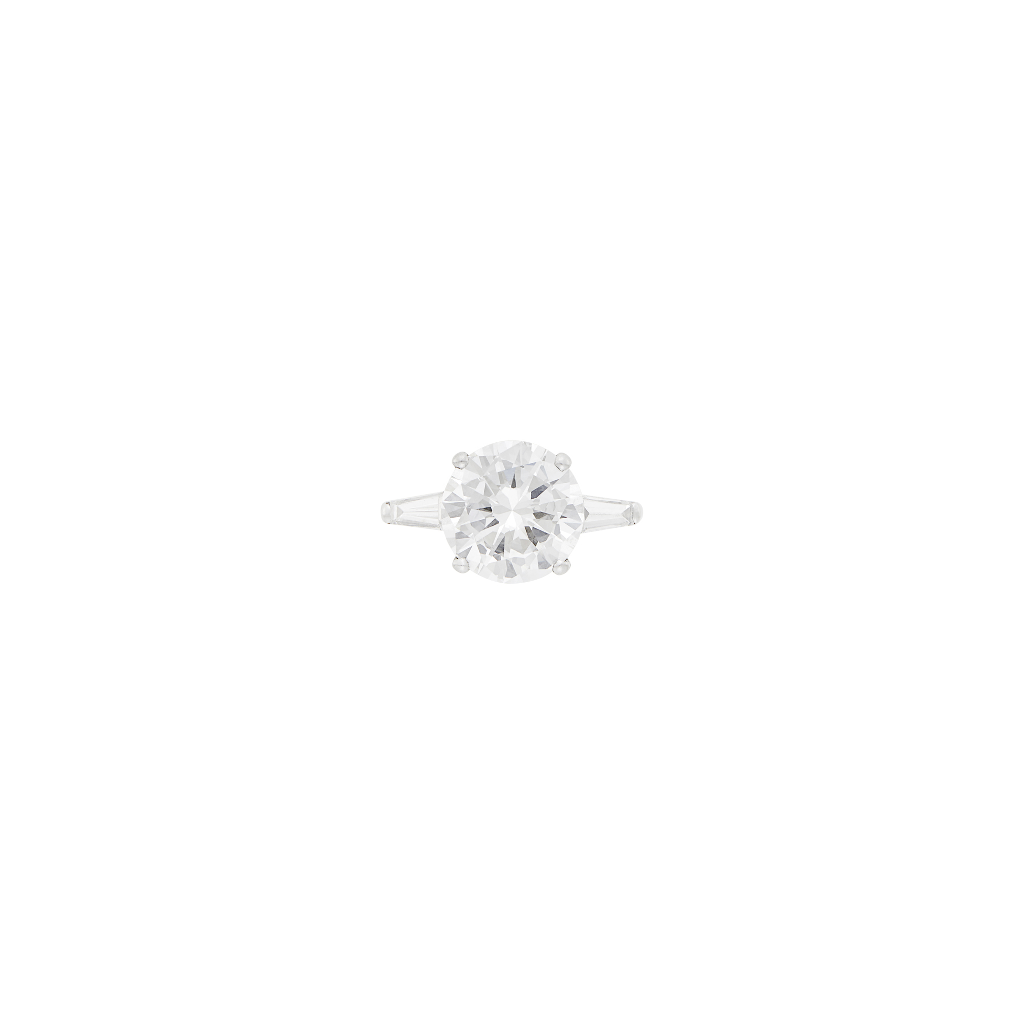 Lot image - Platinum and Diamond Ring