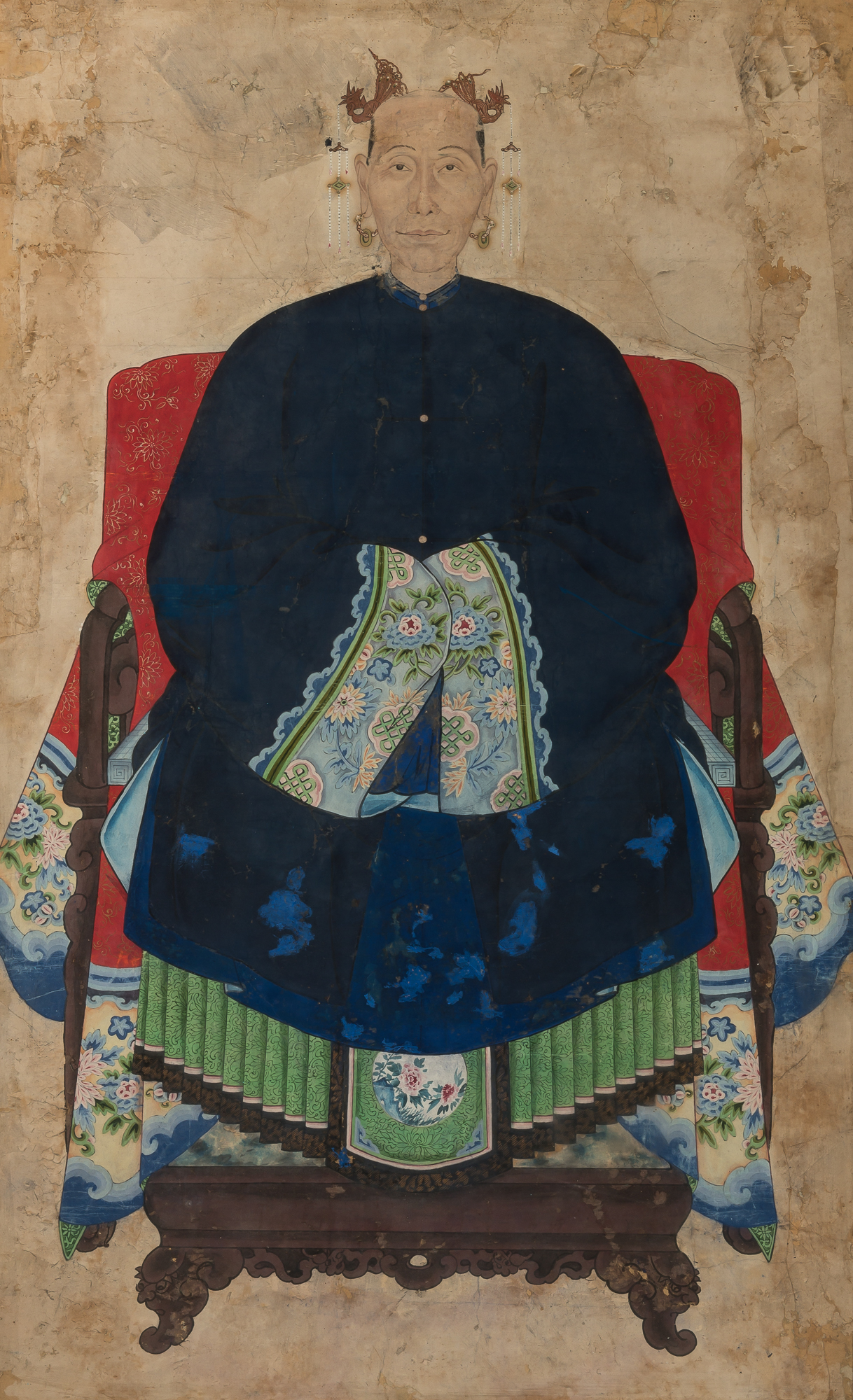 Lot image - Chinese Ancestor Portrait