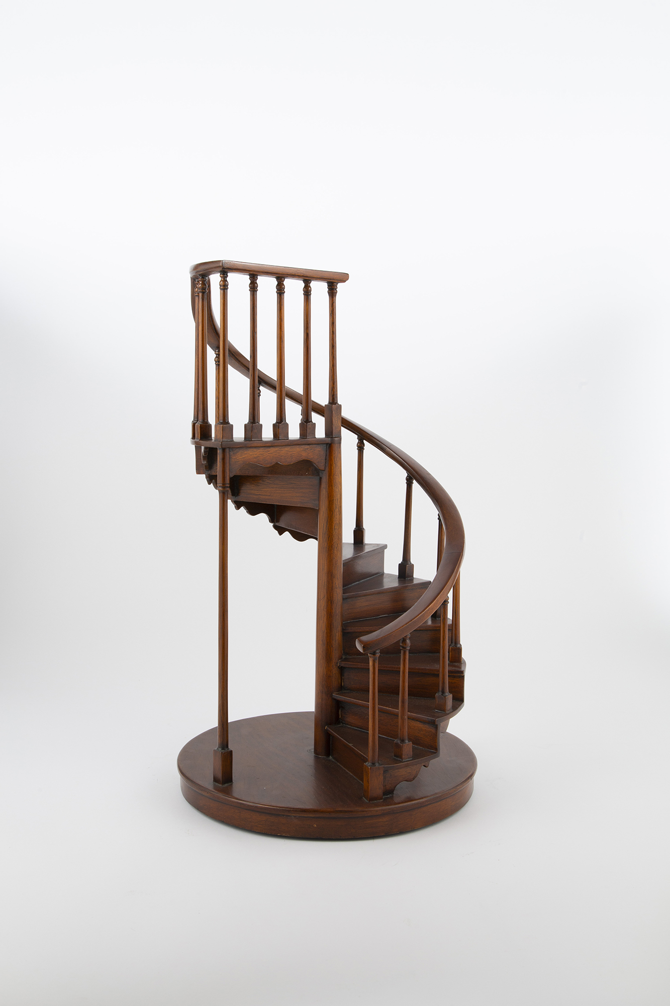 Lot image - Wood Architectural Model of a Staircase
