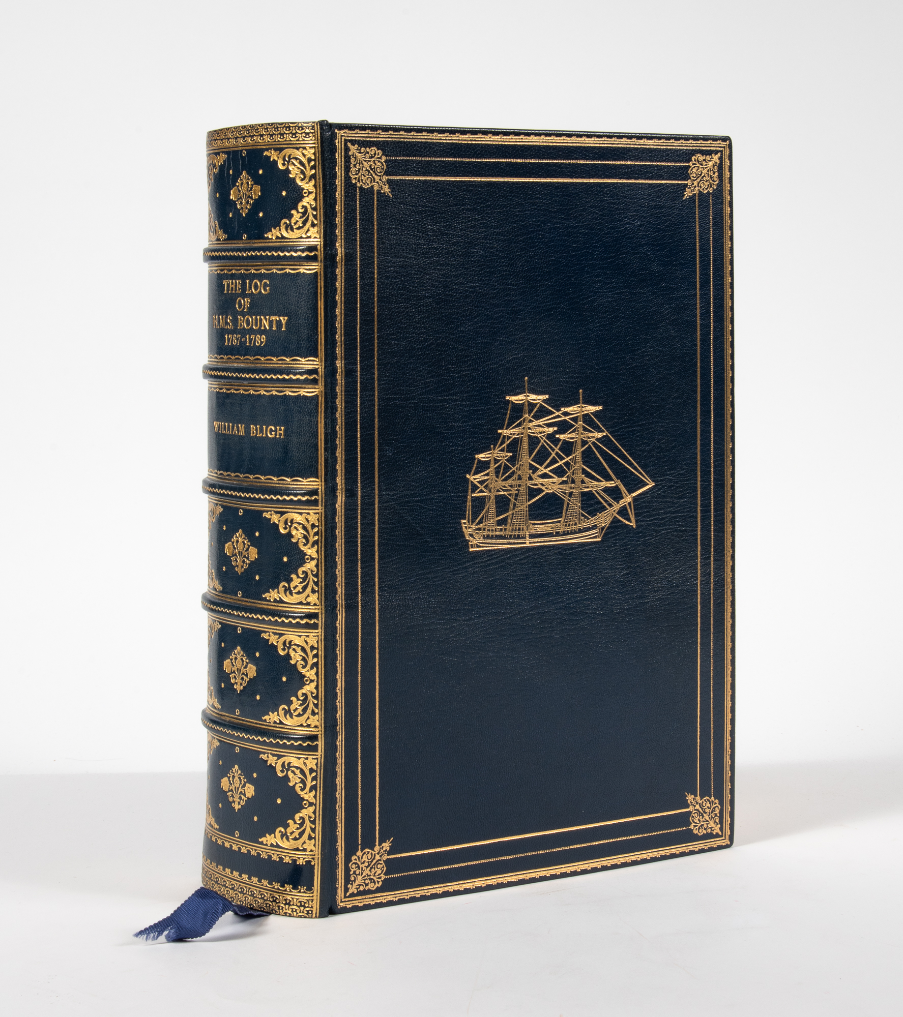 Lot image - [FINE BINDING-BLIGH]  BLIGH, WILLIAM. The Log of H.M.S. Bounty 1787-1789.