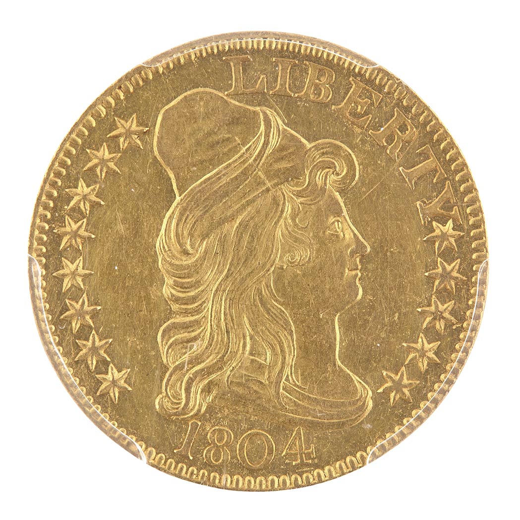 Lot image - United States 1804 Capped Bust Heraldic $5 Gold Eagle