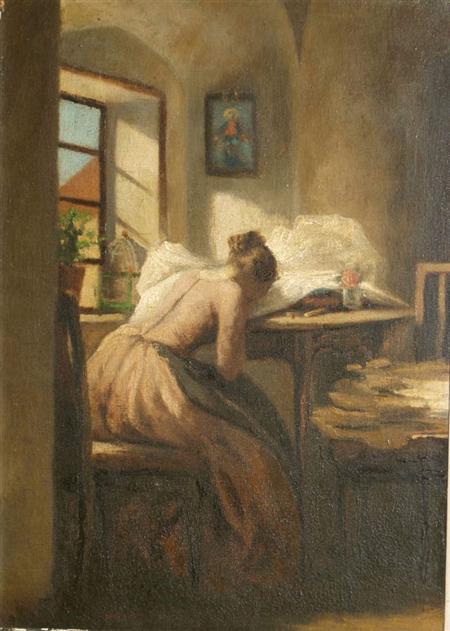 Lot image - Attributed to Vaclav Brozik (Wenceslas von Brozik)