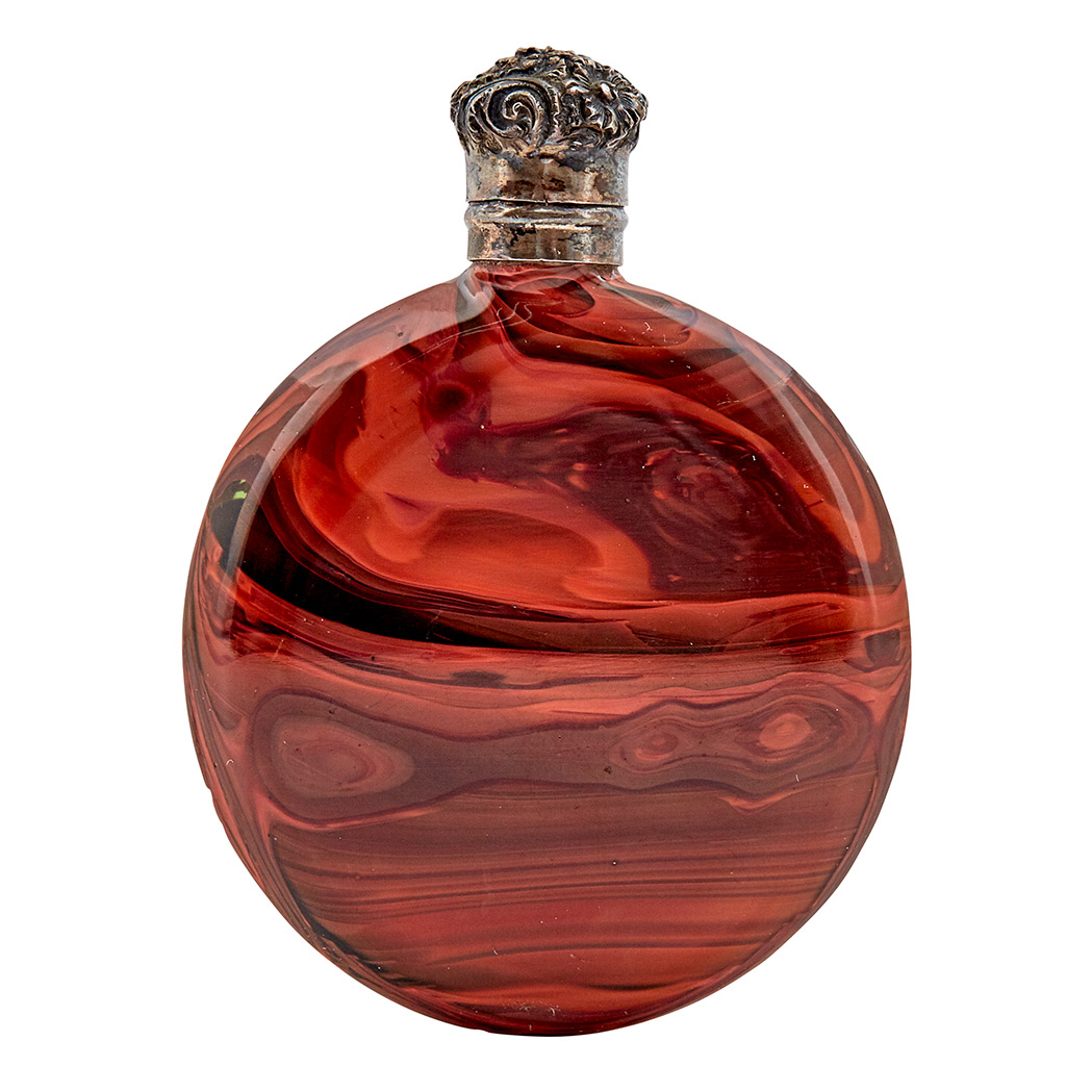 Lot image - Chinese Maroon Glass Snuff Bottle