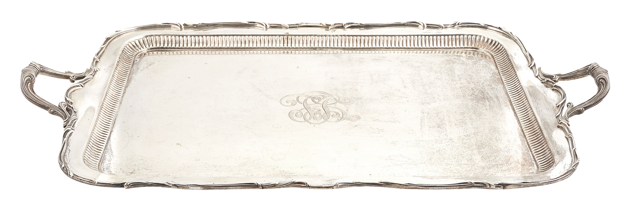 Lot image - Gorham Sterling Silver Two-Handled Tray