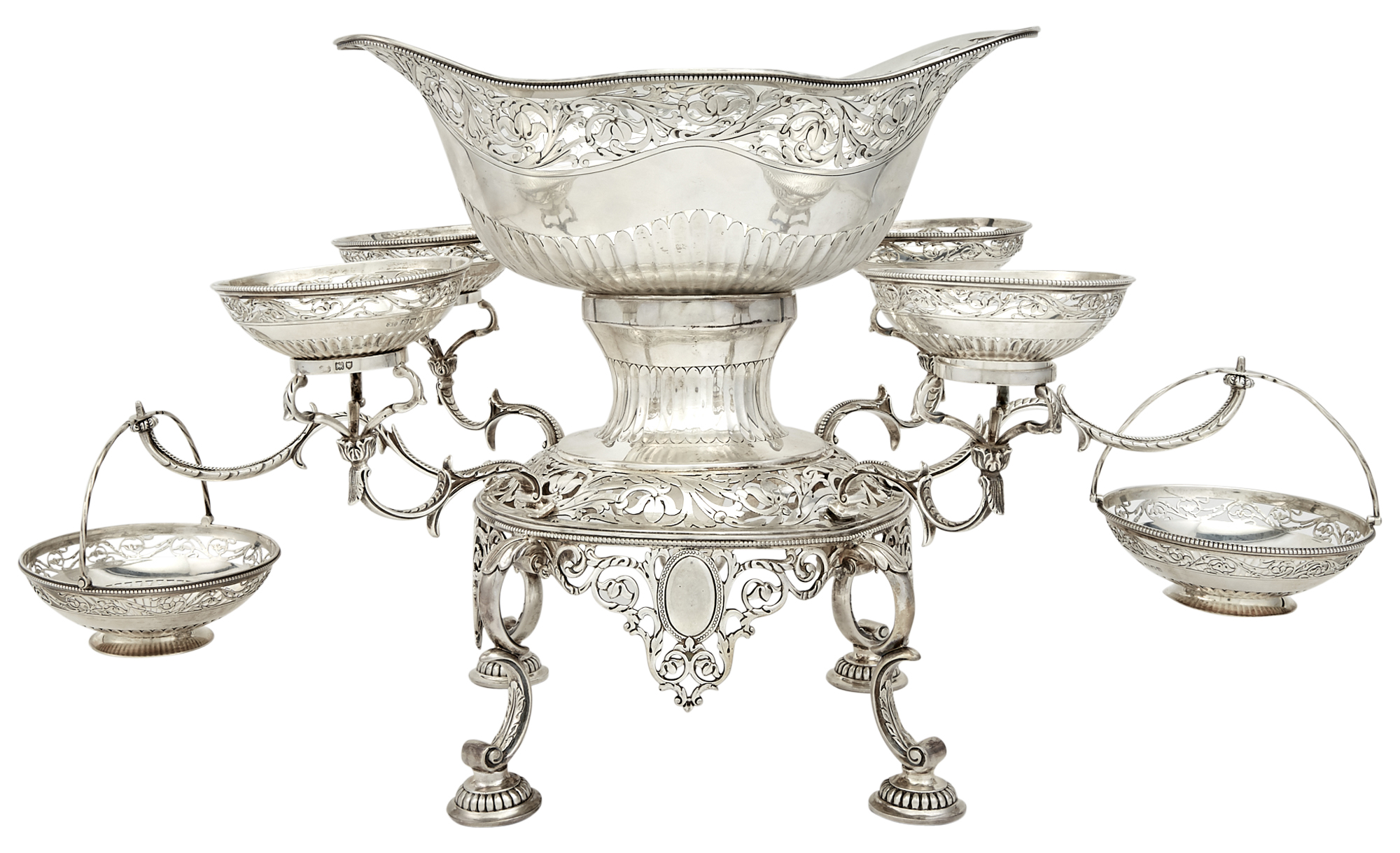 Lot image - George V Sterling Silver Épérgne