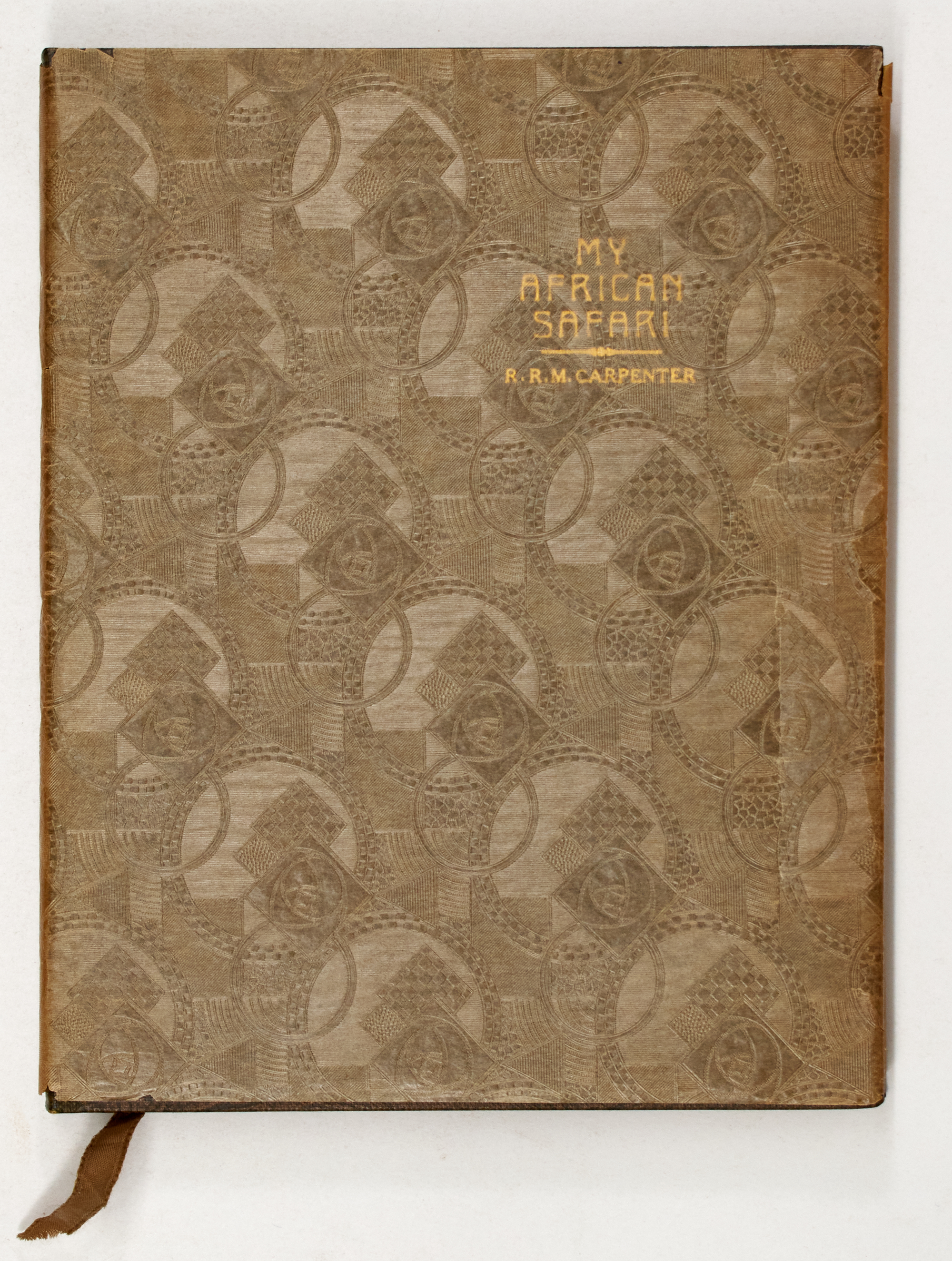 Lot image - [AFRICA - BIG GAME HUNTING]  CARPENTER, R. R. M. My African Safari.