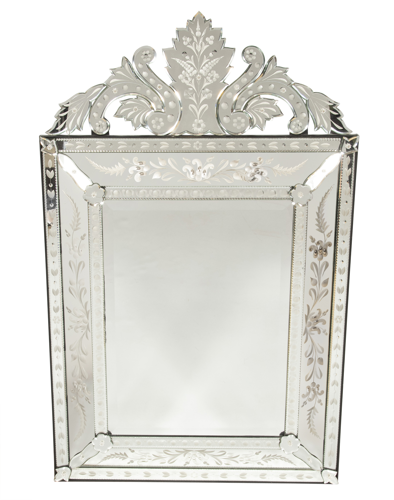 Lot image - Venetian Style Mirror Framed Mirror