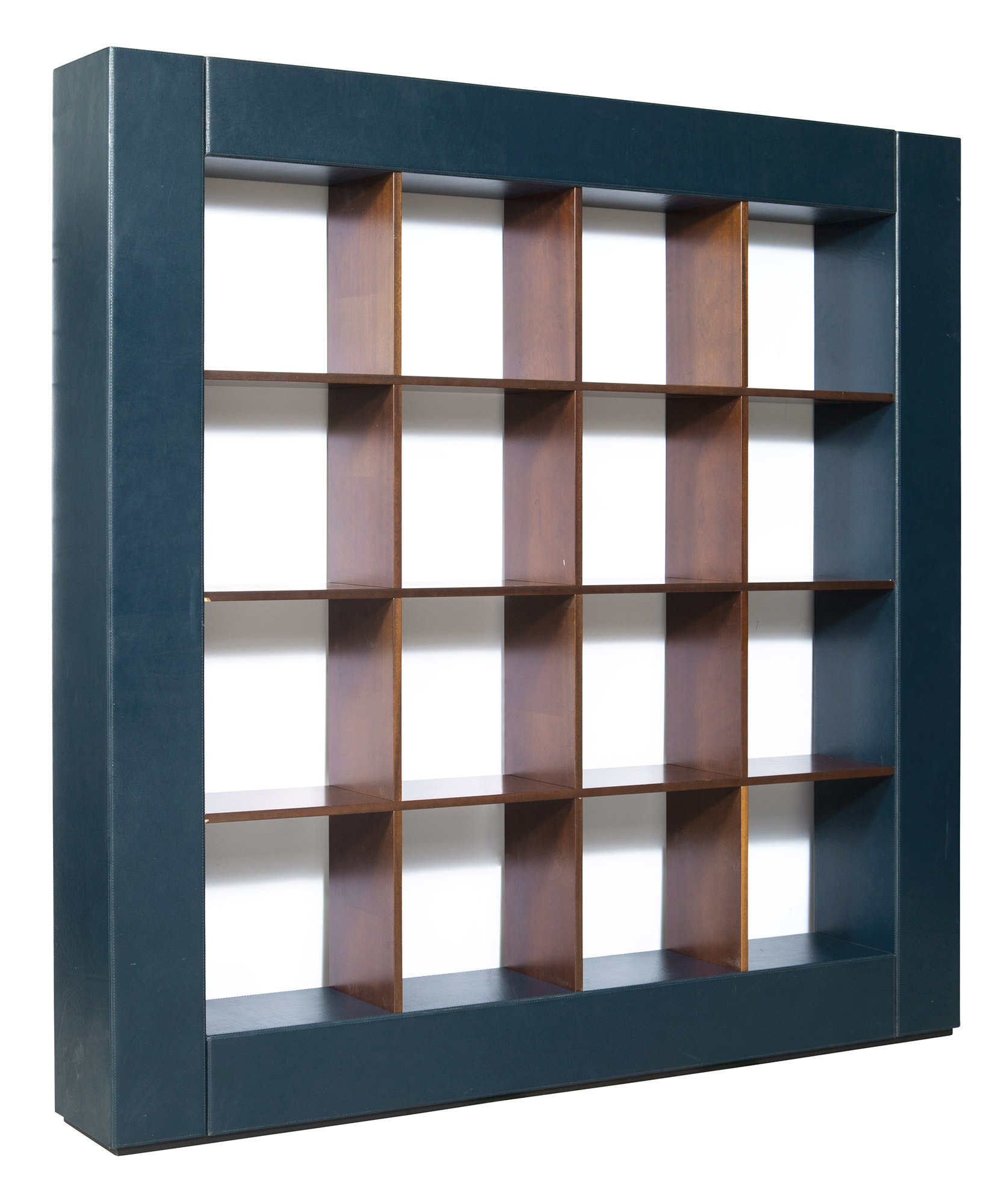 Lot image - Pierluigi Molinari Leather and Walnut Veneered Loop