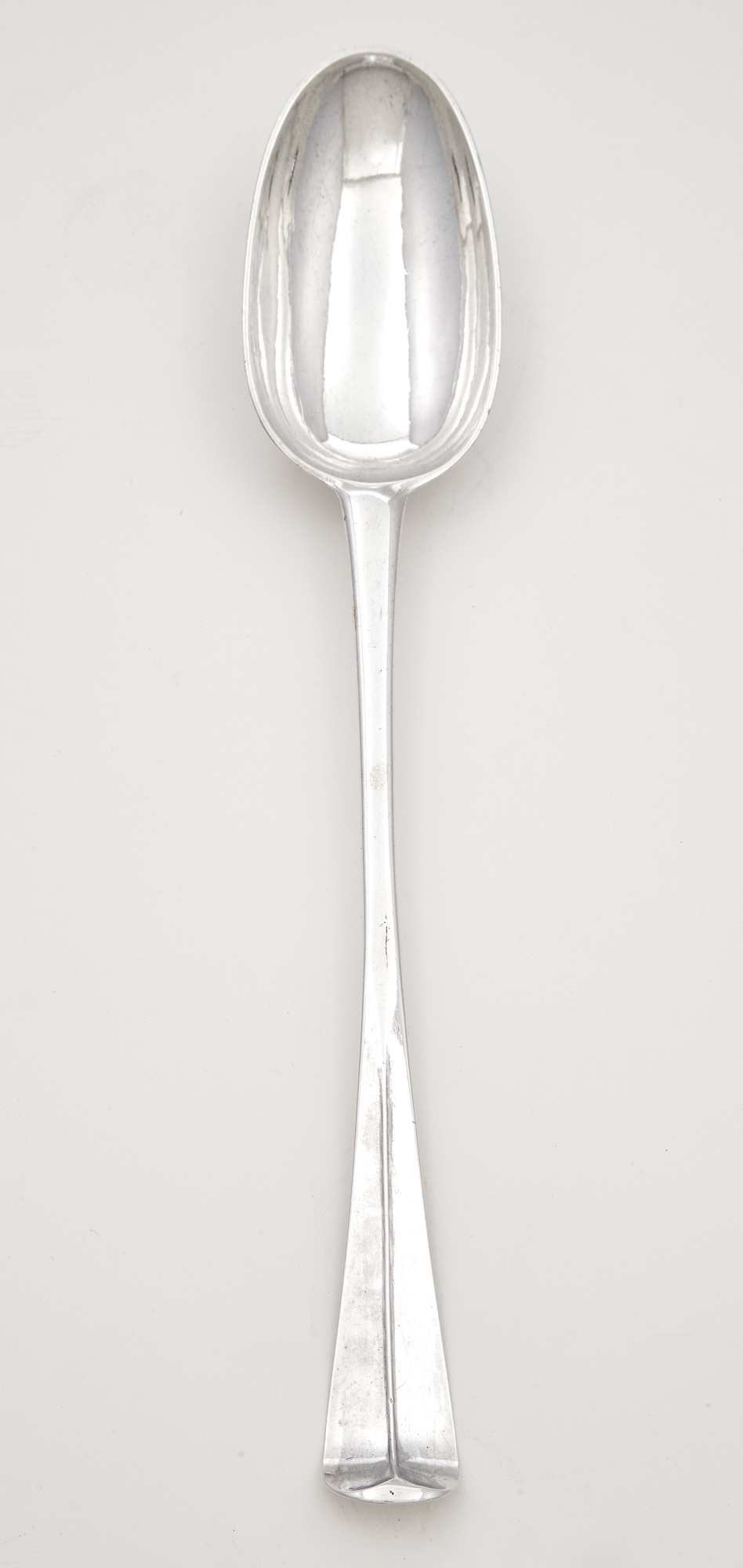 Lot image - George II Irish Sterling Silver Stuffing Spoon