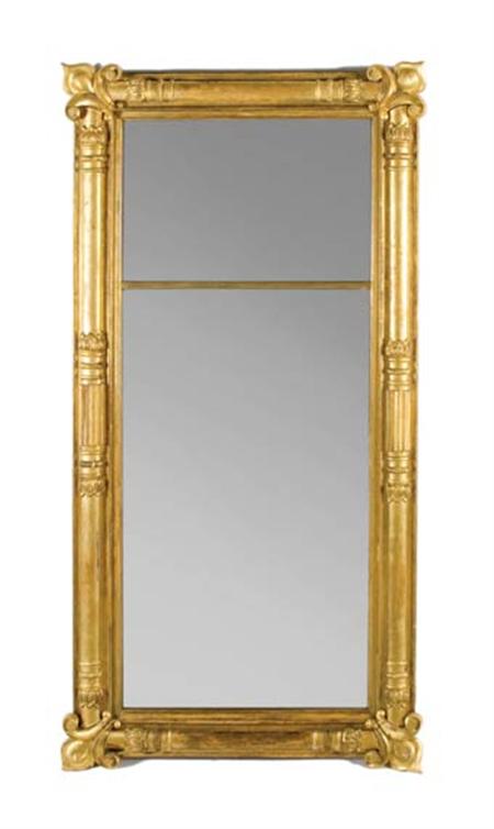 Lot image - Classical Mahogany Pier Mirror