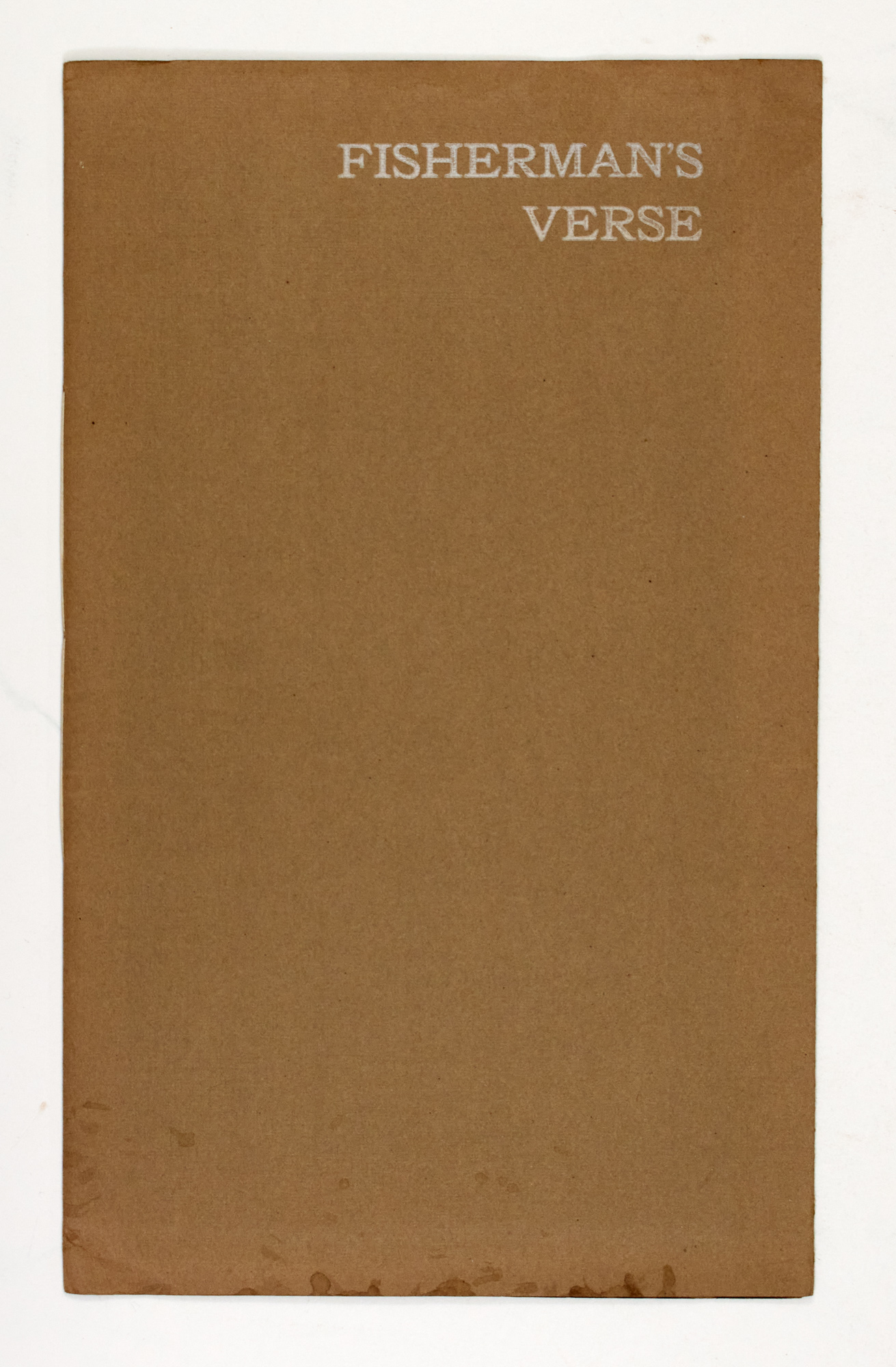 Lot image - [ANGLING]  Fishermans Verse.