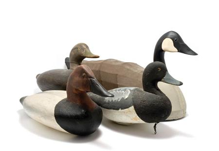 Lot image - Group of Three Duck Decoys