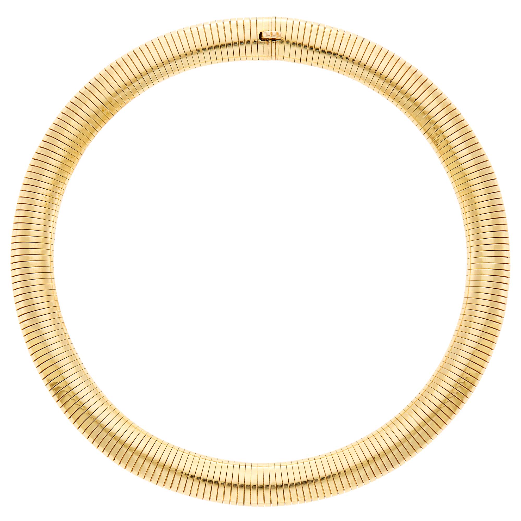 Lot image - Gold Snake Link Necklace