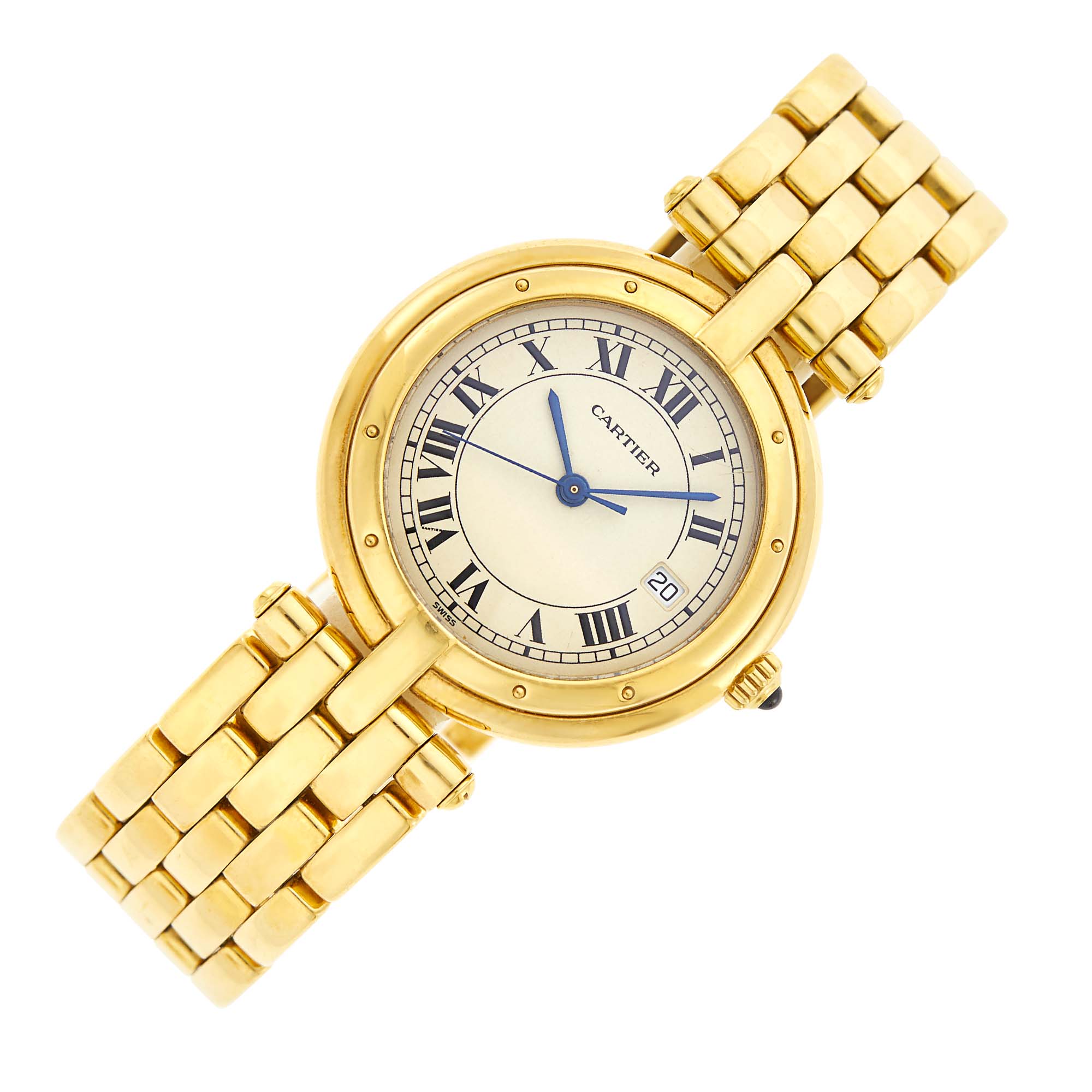 Lot image - Cartier Gold Panthère Cougar Vendome Wristwatch, Ref. 2440