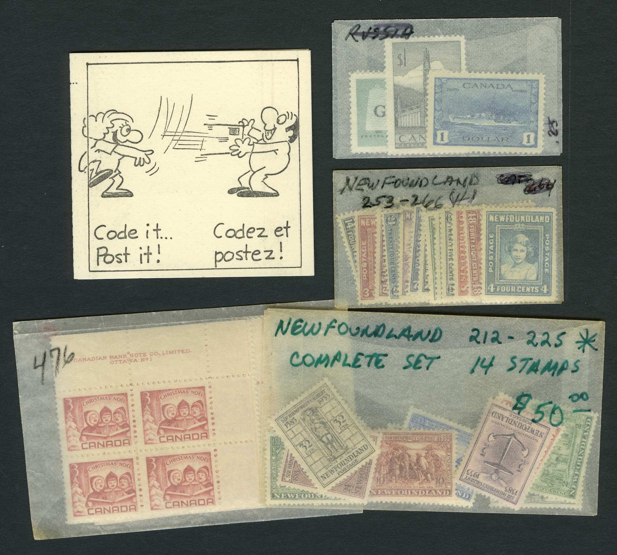 Lot image - Canada and Newfoundland Stamp Group