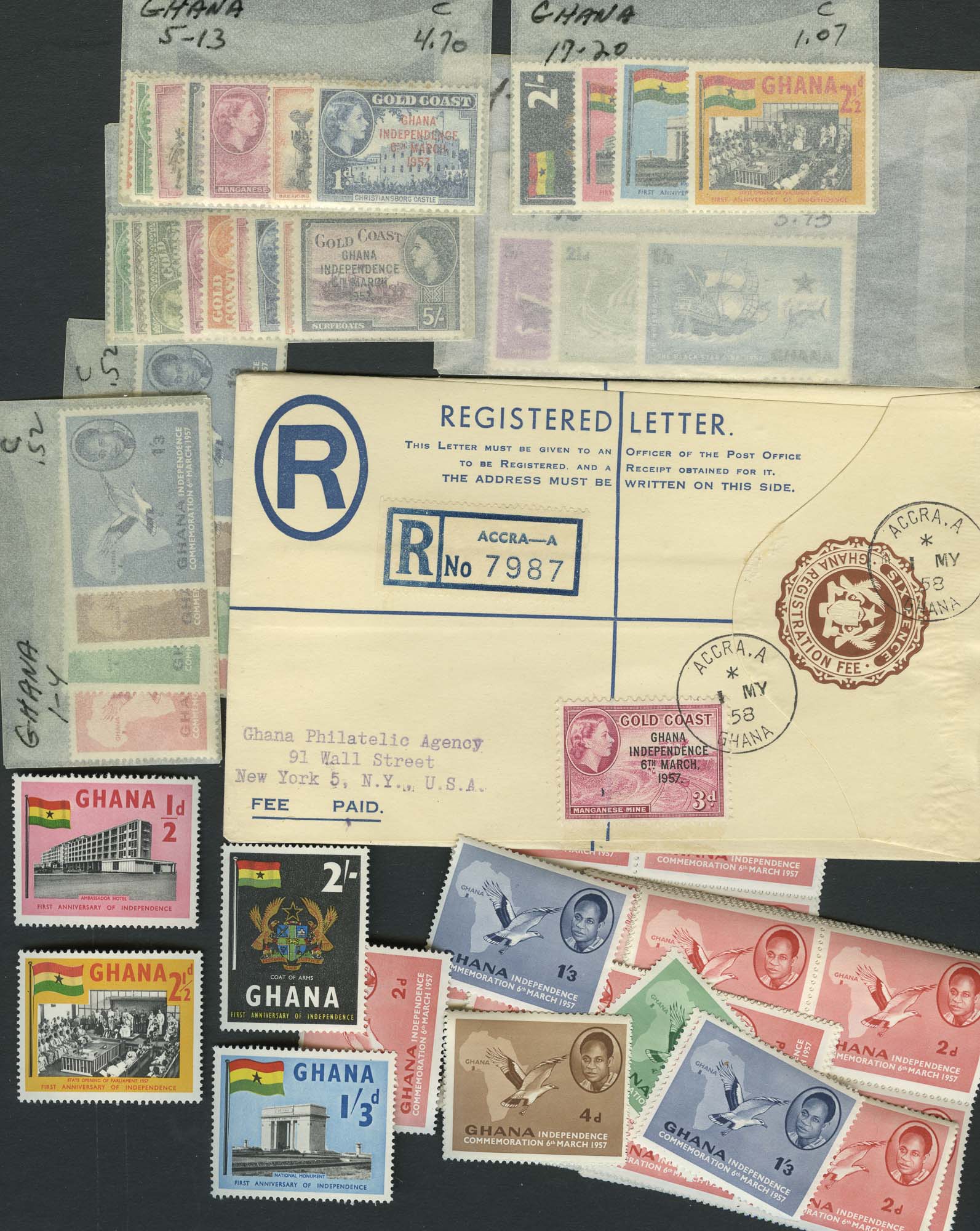 Lot image - Ghana Stamp Accumulation