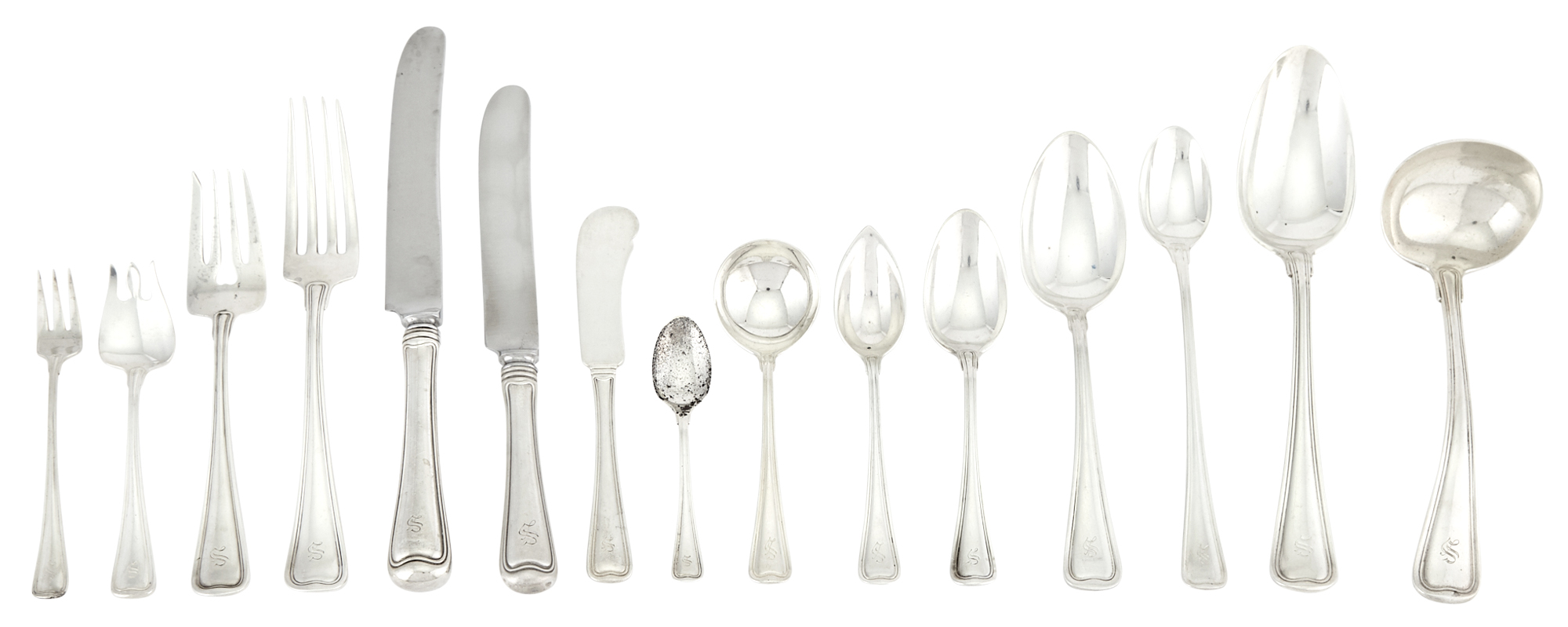 Lot image - Assembled Gorham Sterling Silver Old French