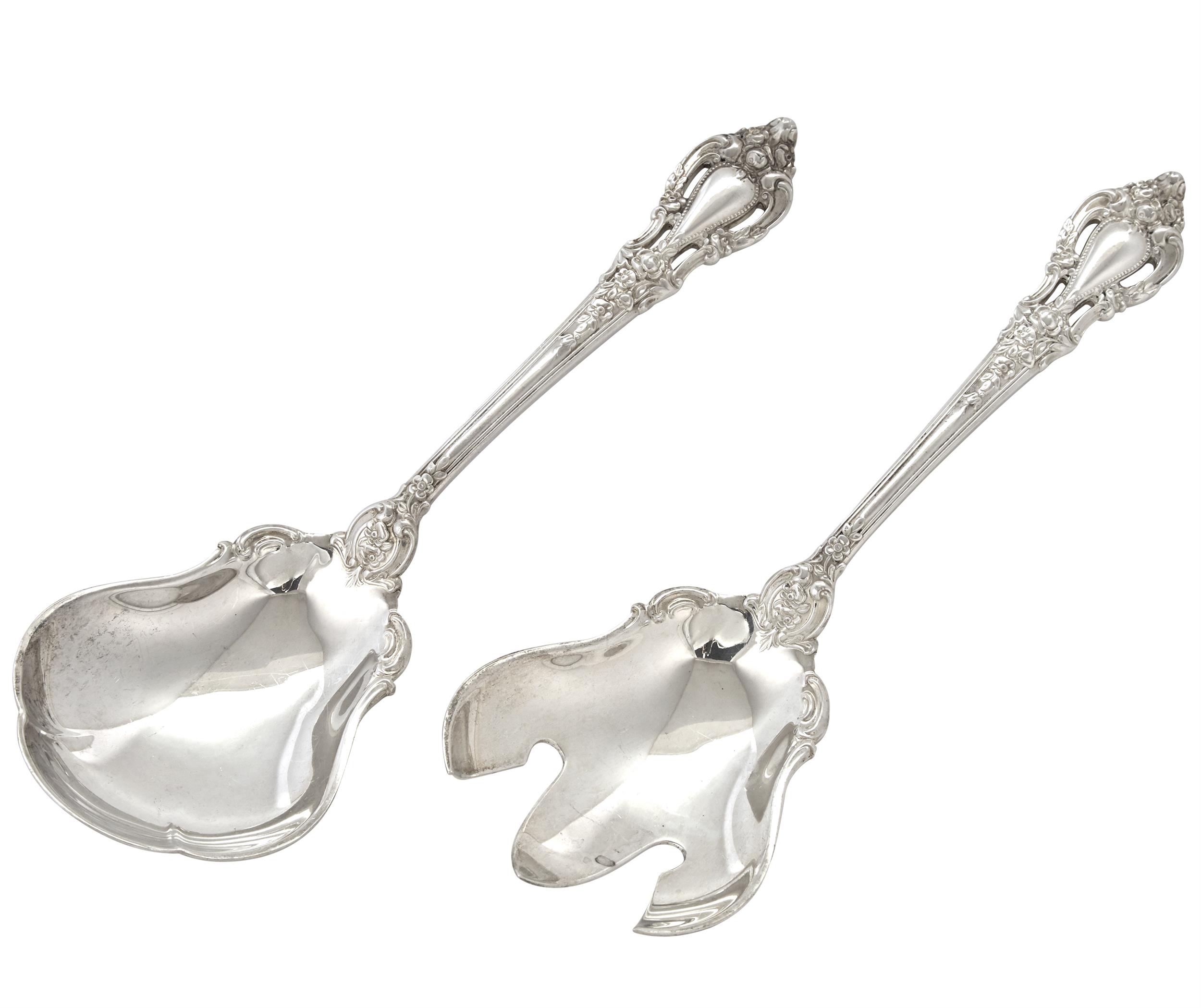 Lot image - Pair of Lunt Sterling Silver Eloquence