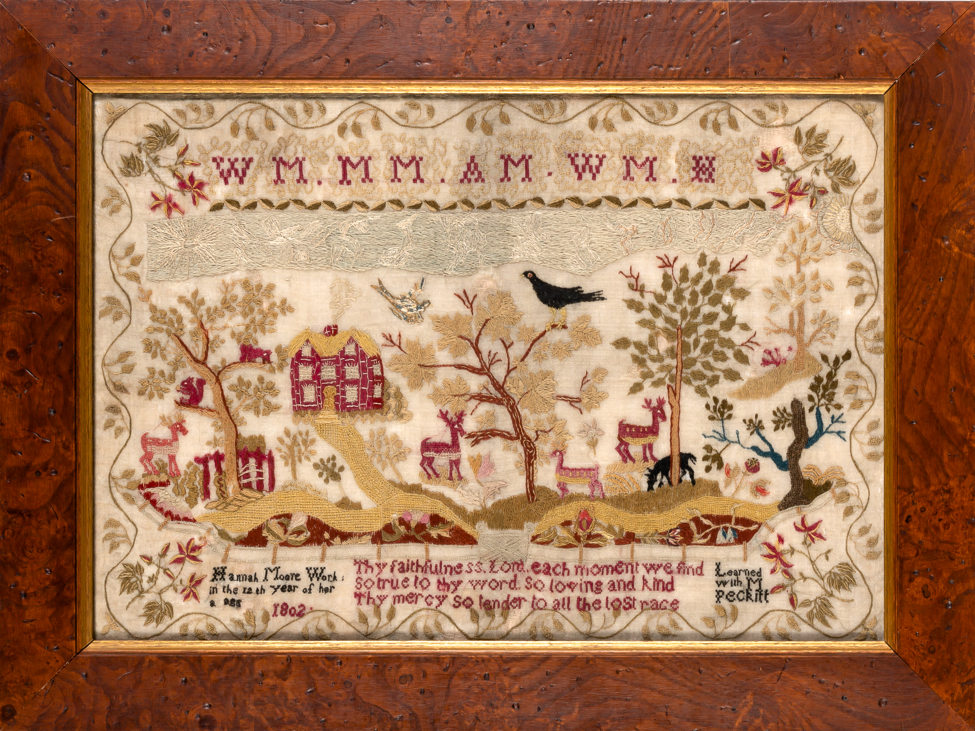 Lot image - Needlework Sampler