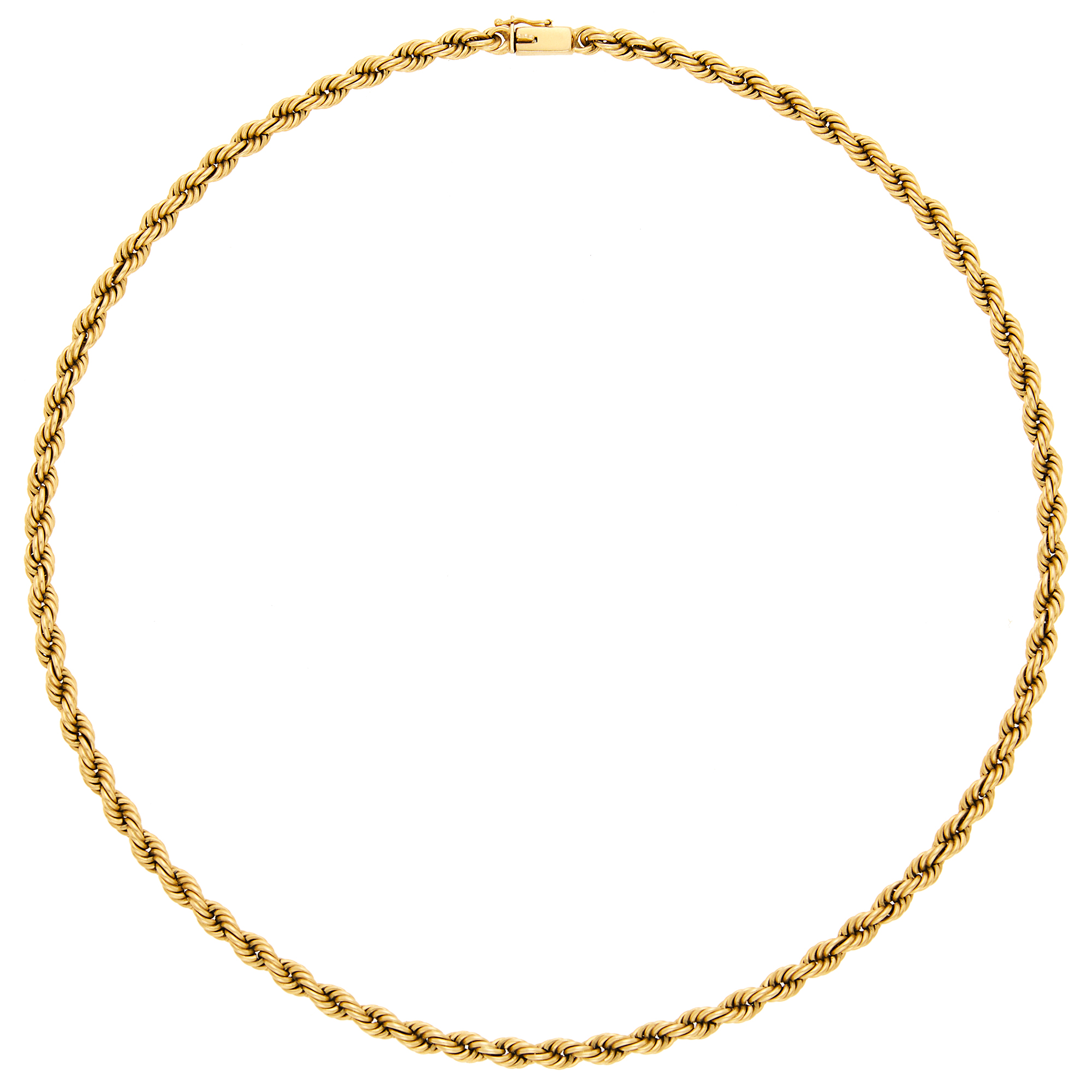 Lot image - Gold Rope-Twist Necklace