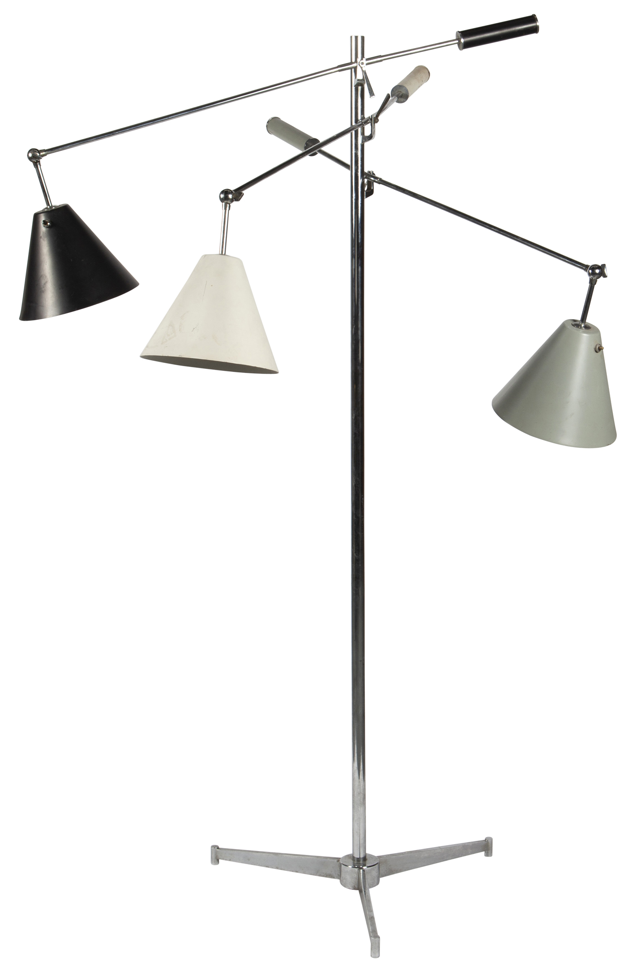 Lot image - Angelo Lelii for Arredoluce Chrome Plated Steel and Aluminum Triennale