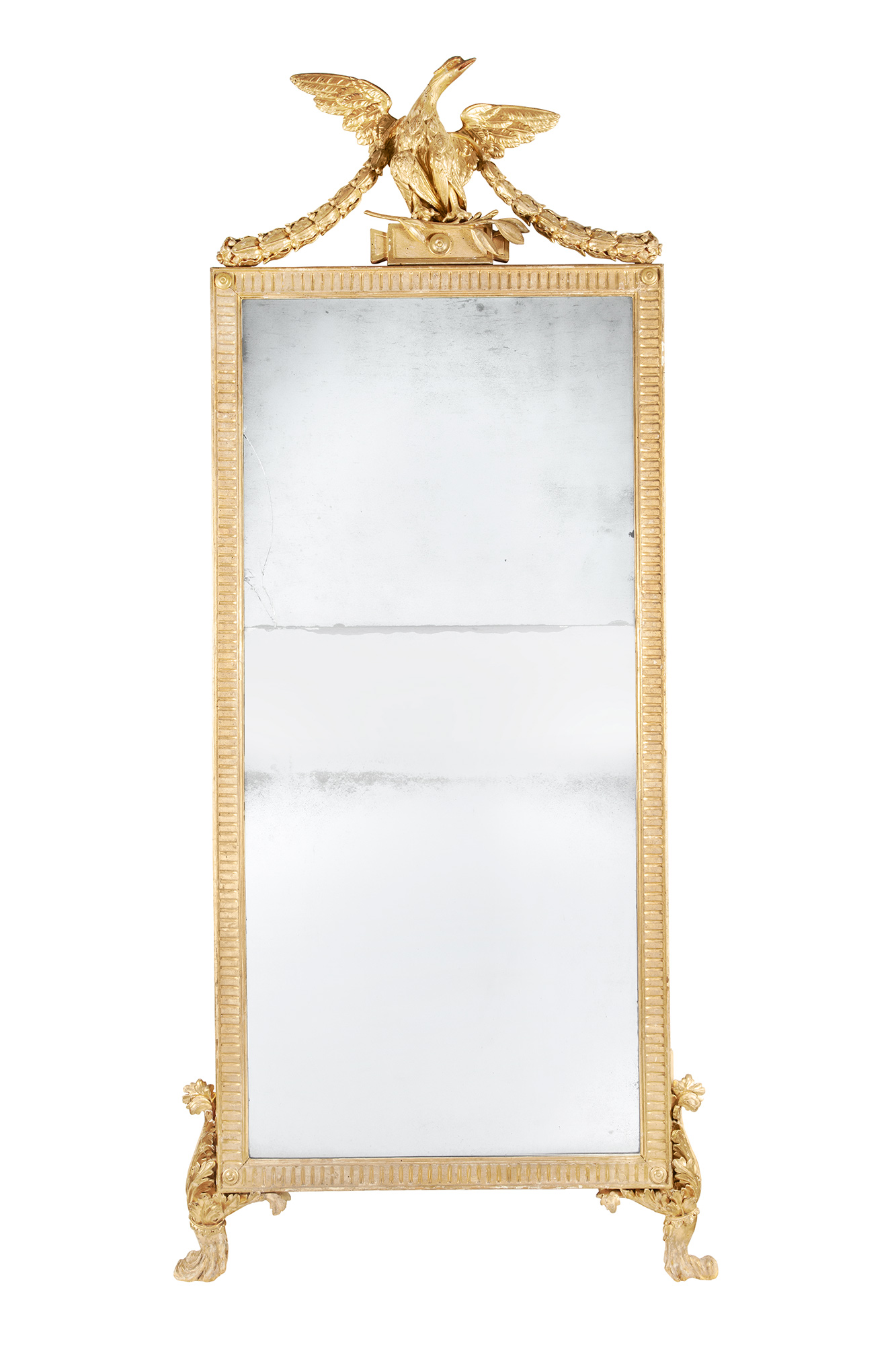 Lot image - Italian Neoclassical Giltwood Pier Mirror