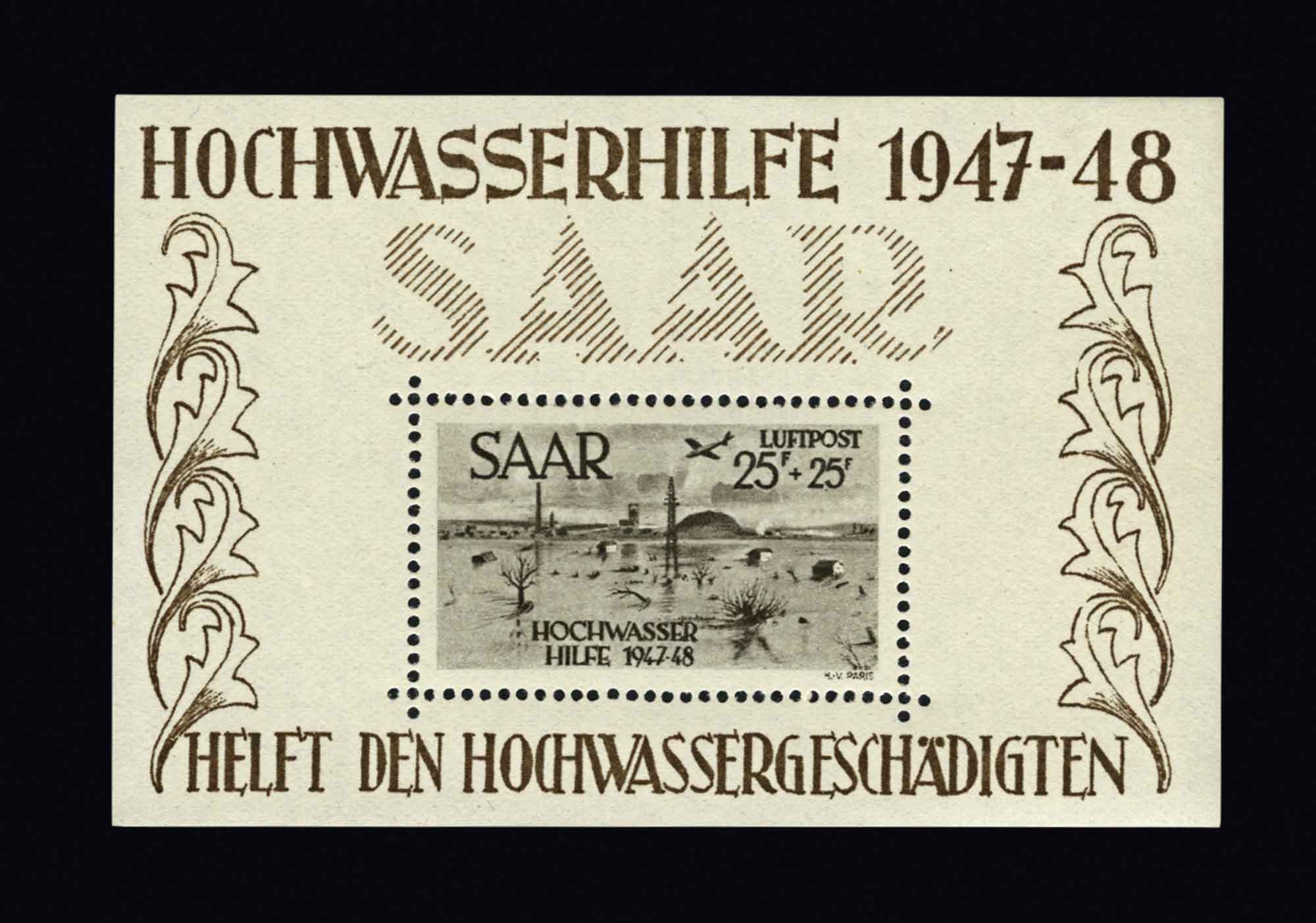 Lot image - Saar Under French Protectorate Postage Stamp Collection