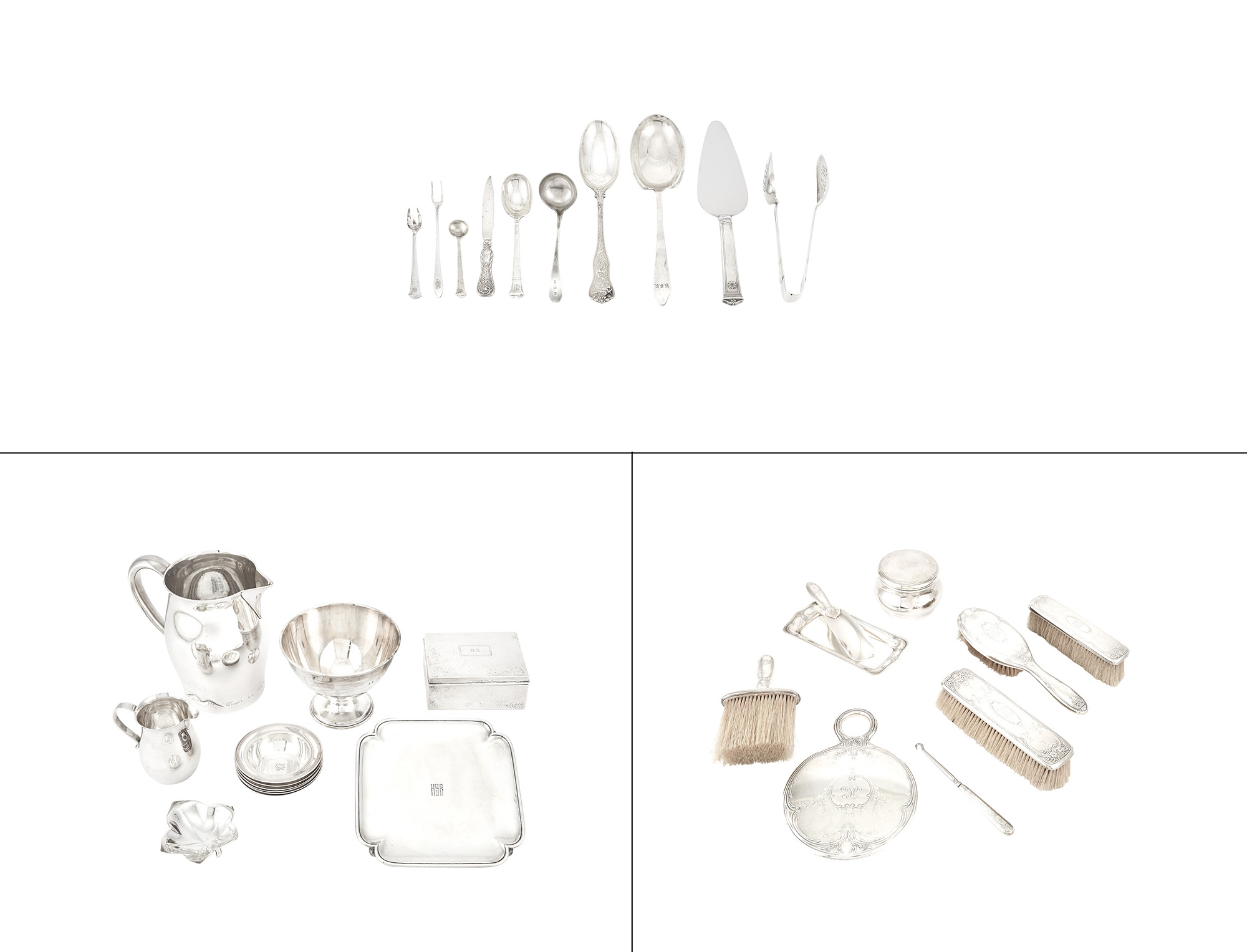 Lot image - Group of Tiffany & Co. Sterling Silver Table Articles and Flatware