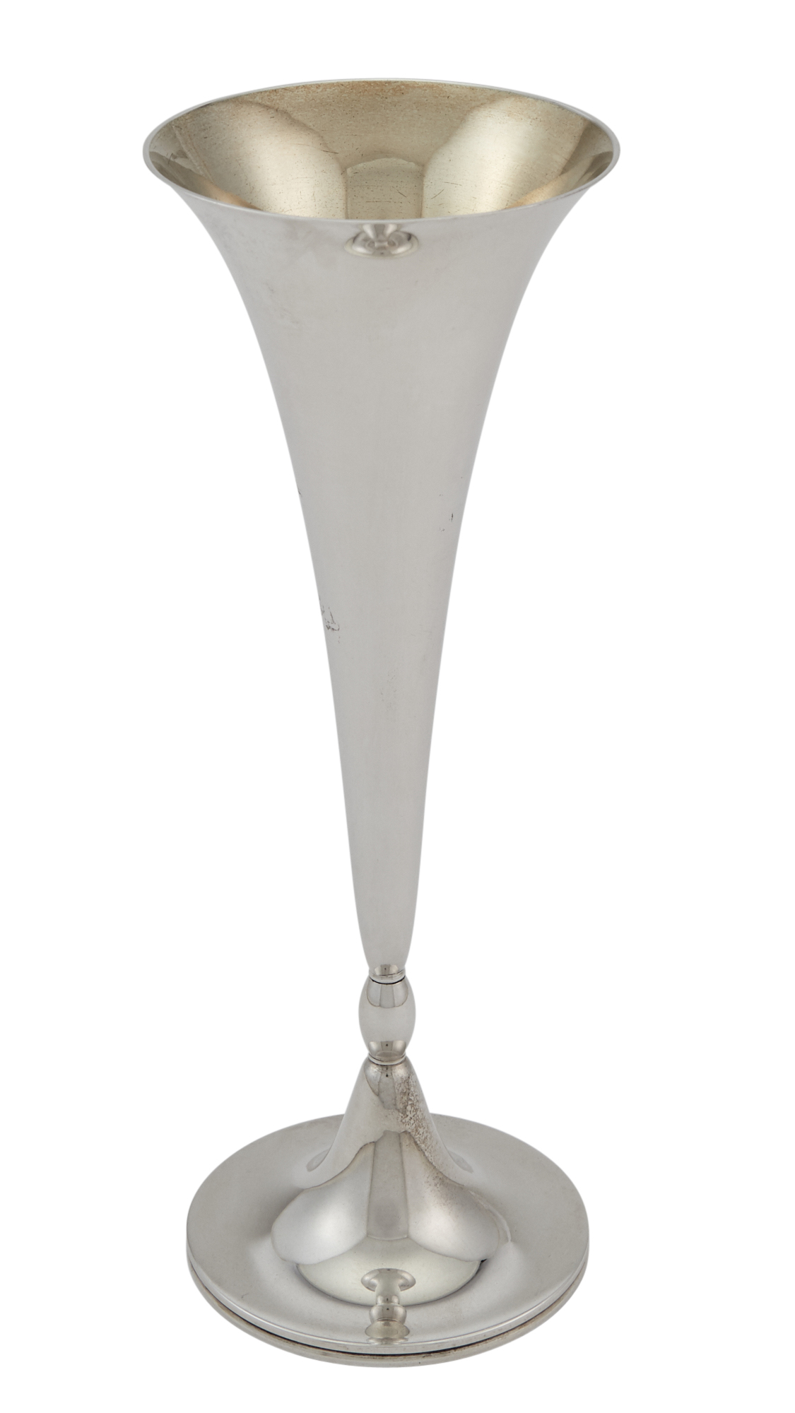 Lot image - Tiffany & Co. Sterling Silver Trumpet Vase