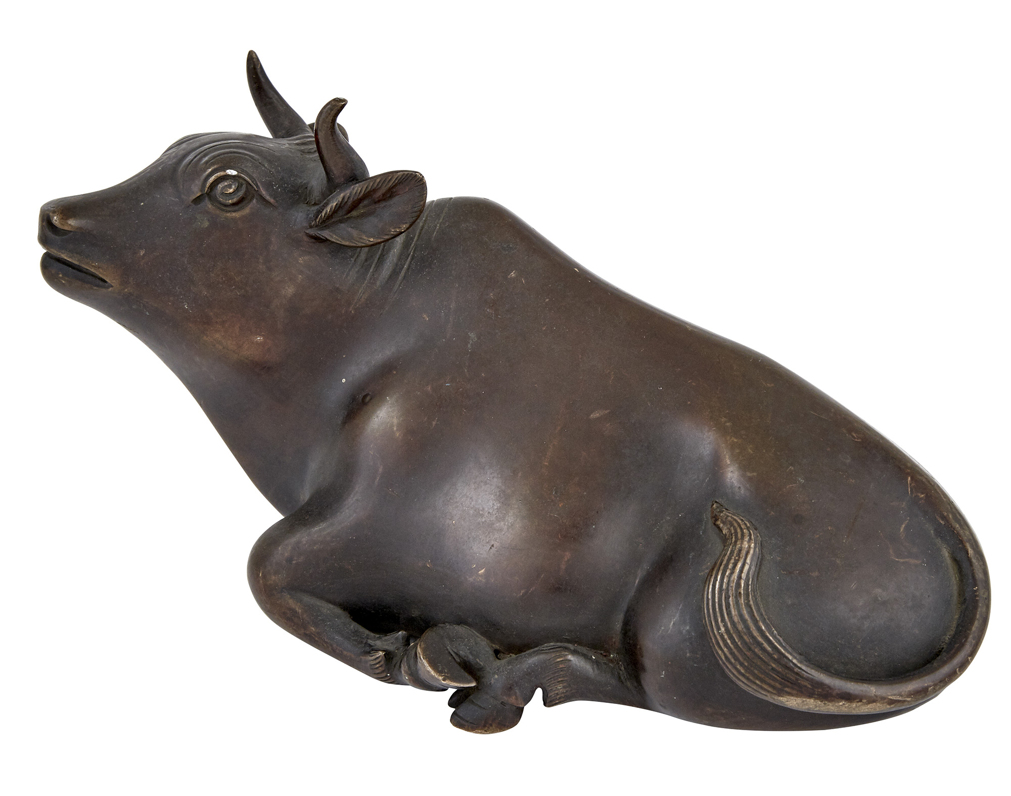 Lot image - Chinese Bronze Buffalo