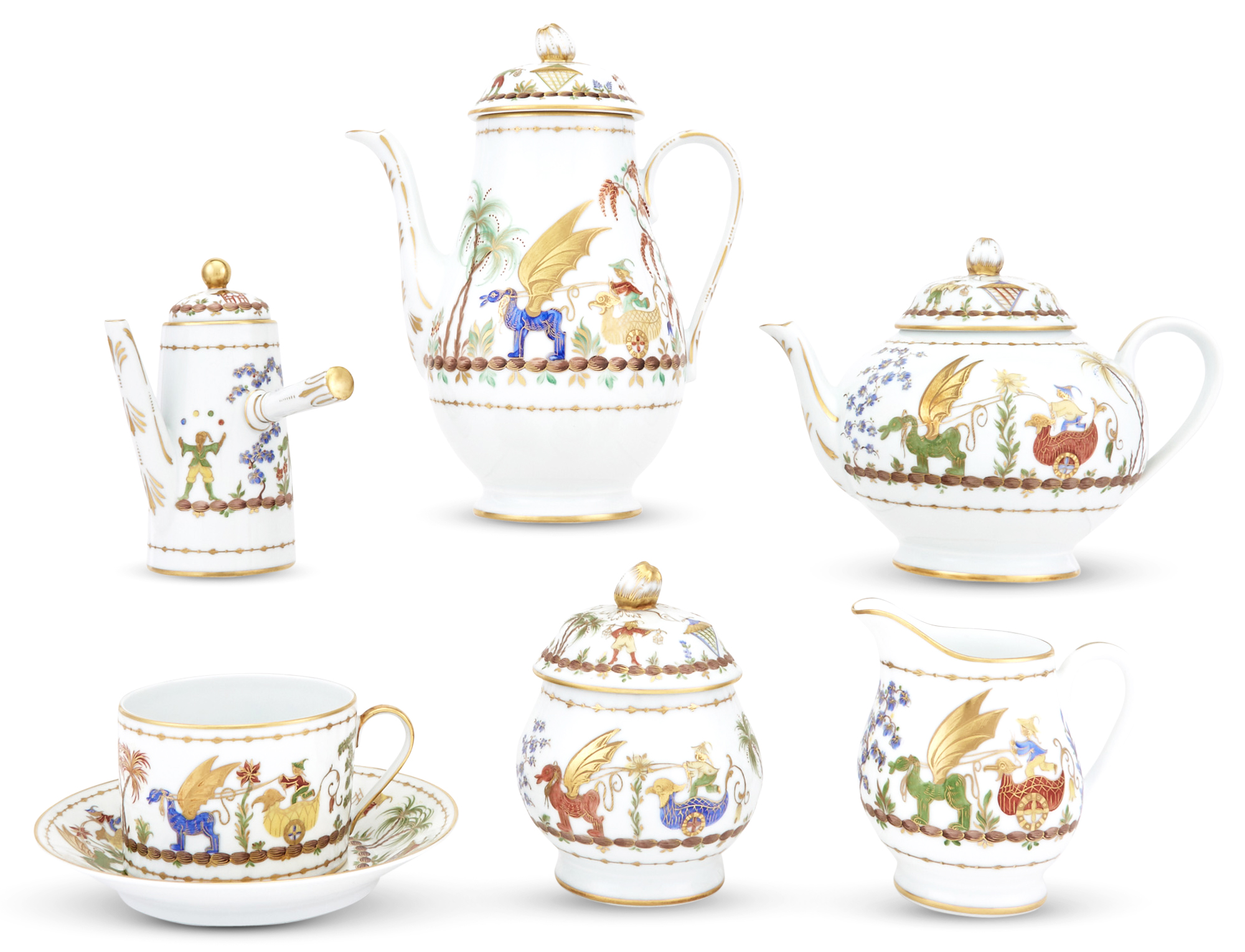 Lot image - Tiffany & Co. for Le Tallec Porcelain Cirque Chinois