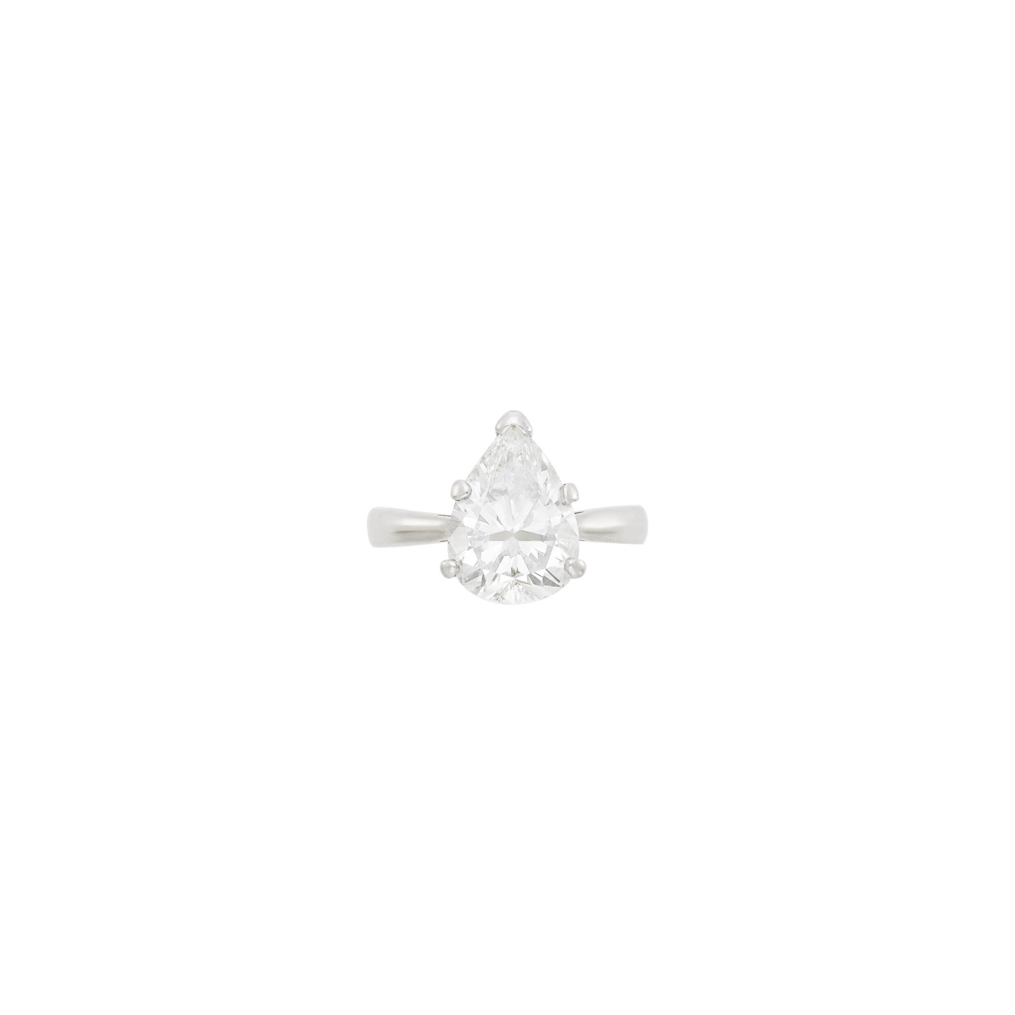 Lot image - Platinum and Diamond Ring