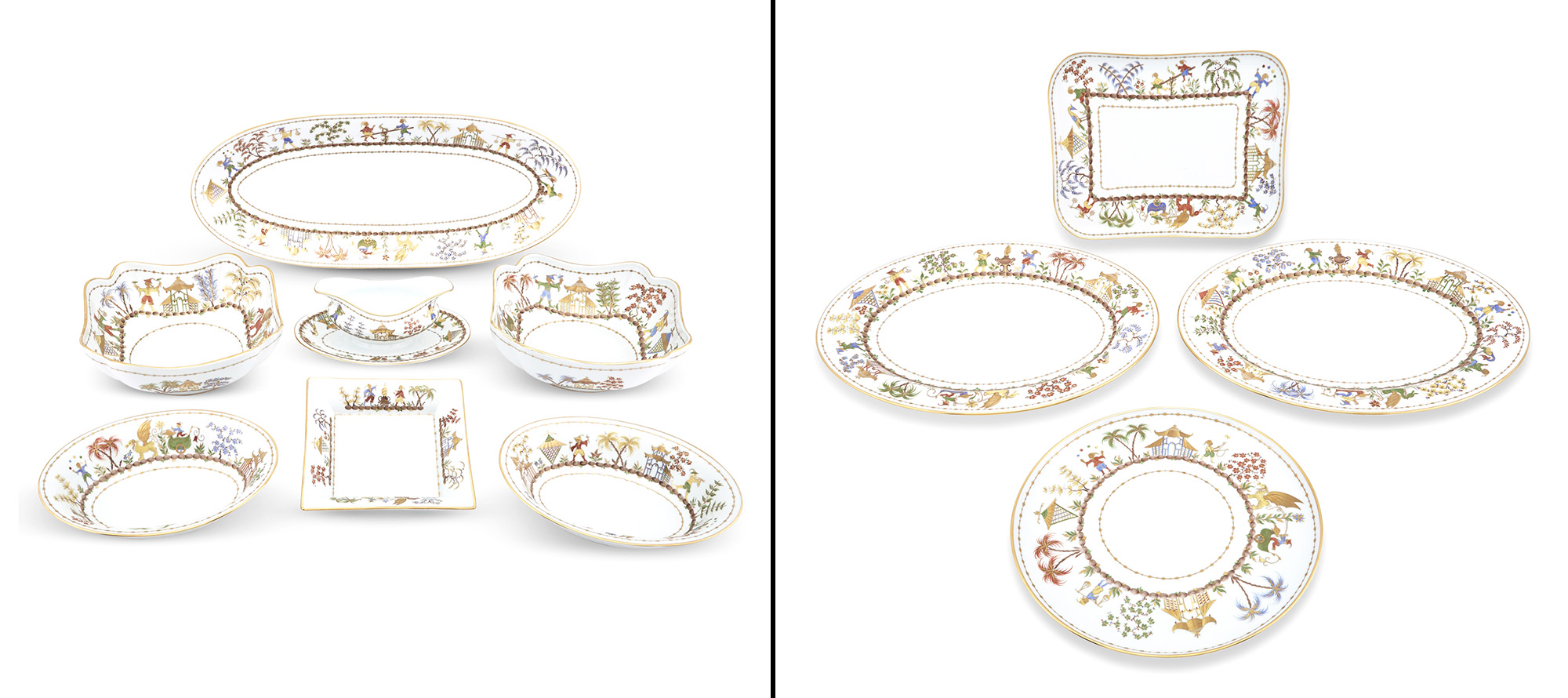 Lot image - Tiffany & Co. for Le Tallec Porcelain Cirque Chinois