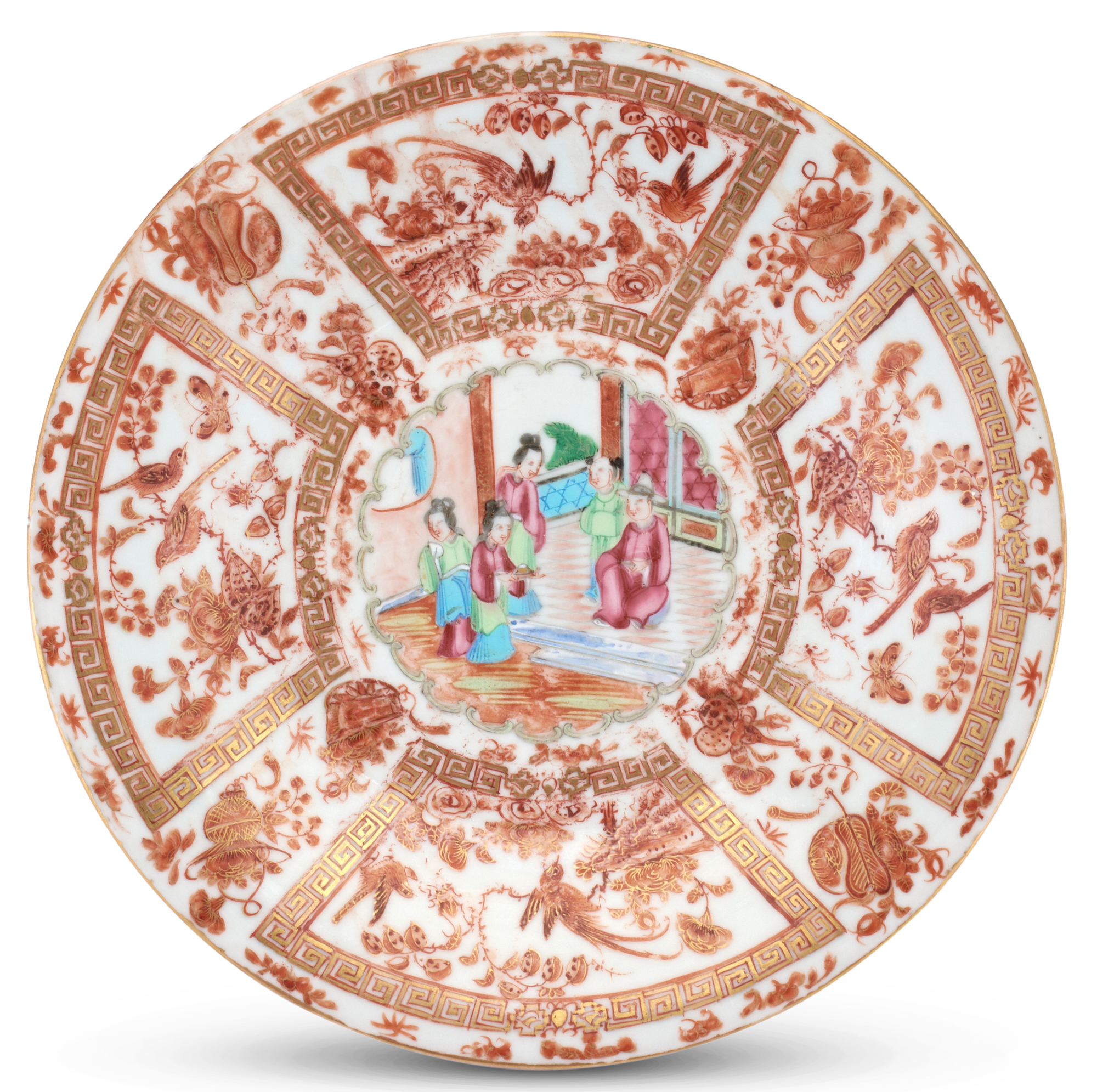Lot image - A Chinese Export Porcelain Plate