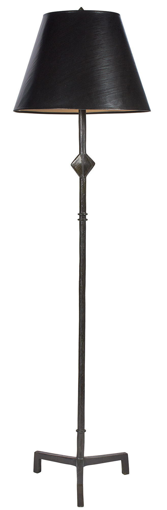 Lot image - Alberto Giacometti Style Patinated Bronze Floor Lamp