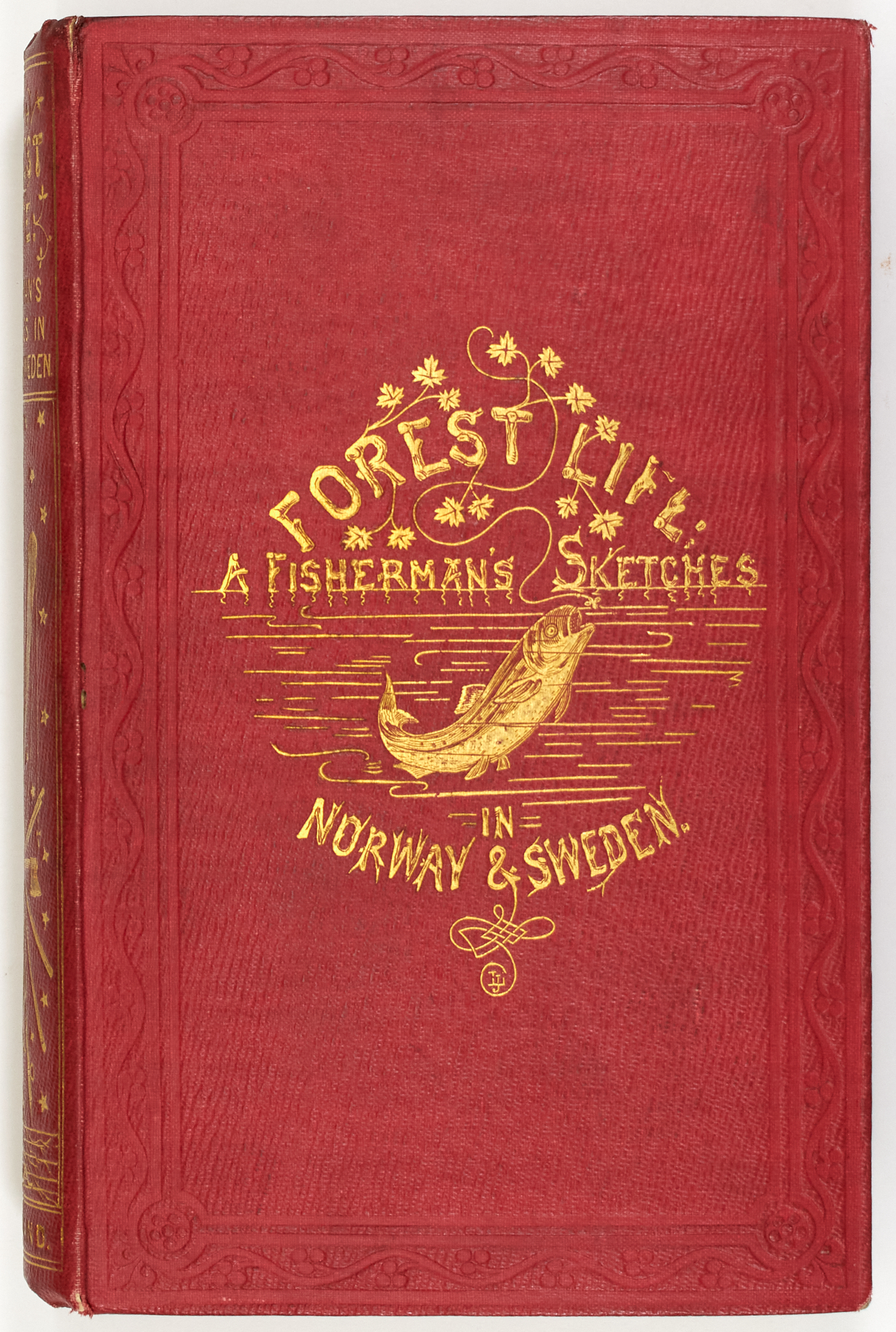 Lot image - [ANGLING]  NEWLAND, HENRY. Forest Scenes in Norway and Sweden: Being Extracts from the Journal of a Fisherman.