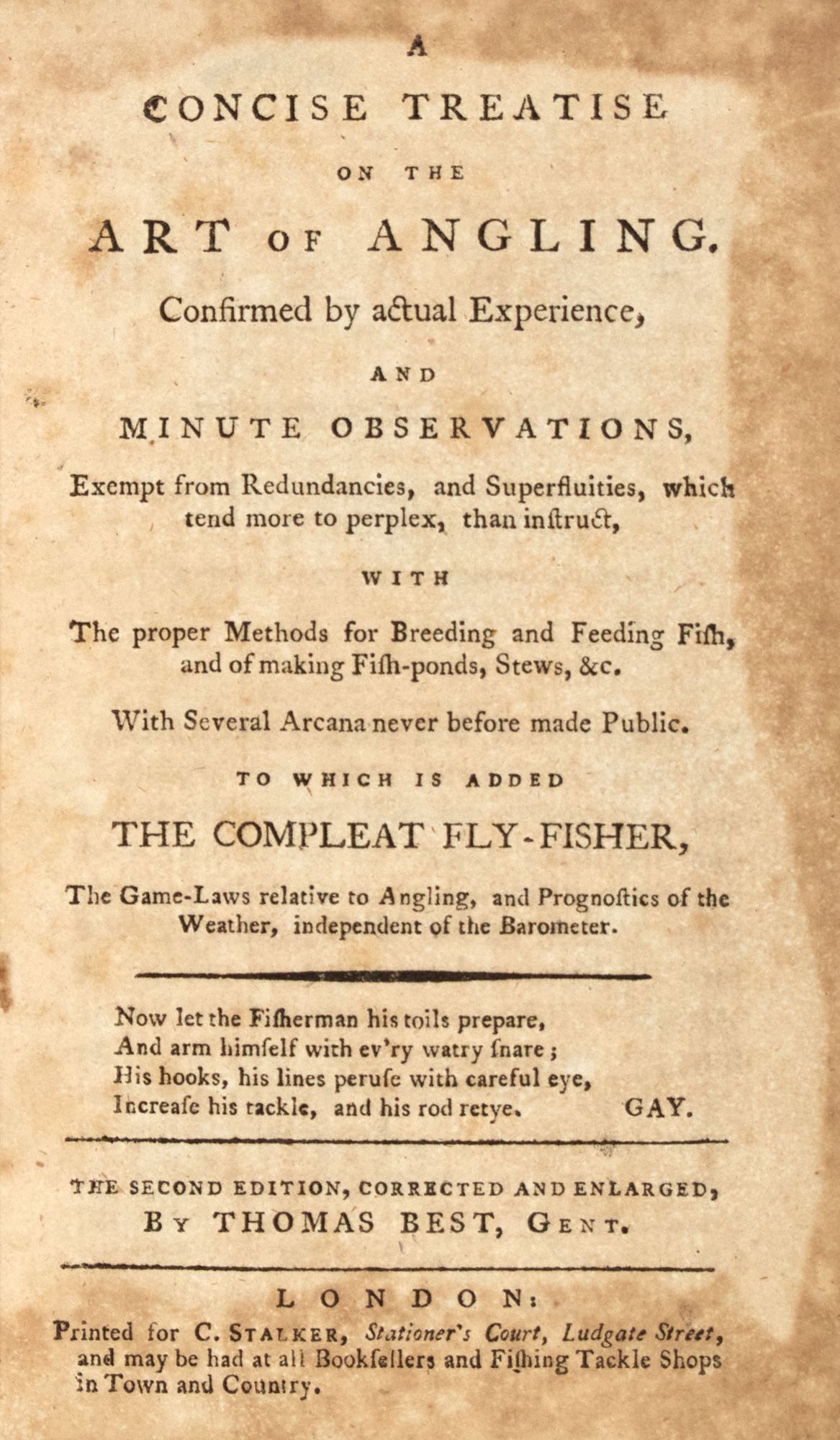 Lot image - [ANGLING]  Two eighteenth century angling works.