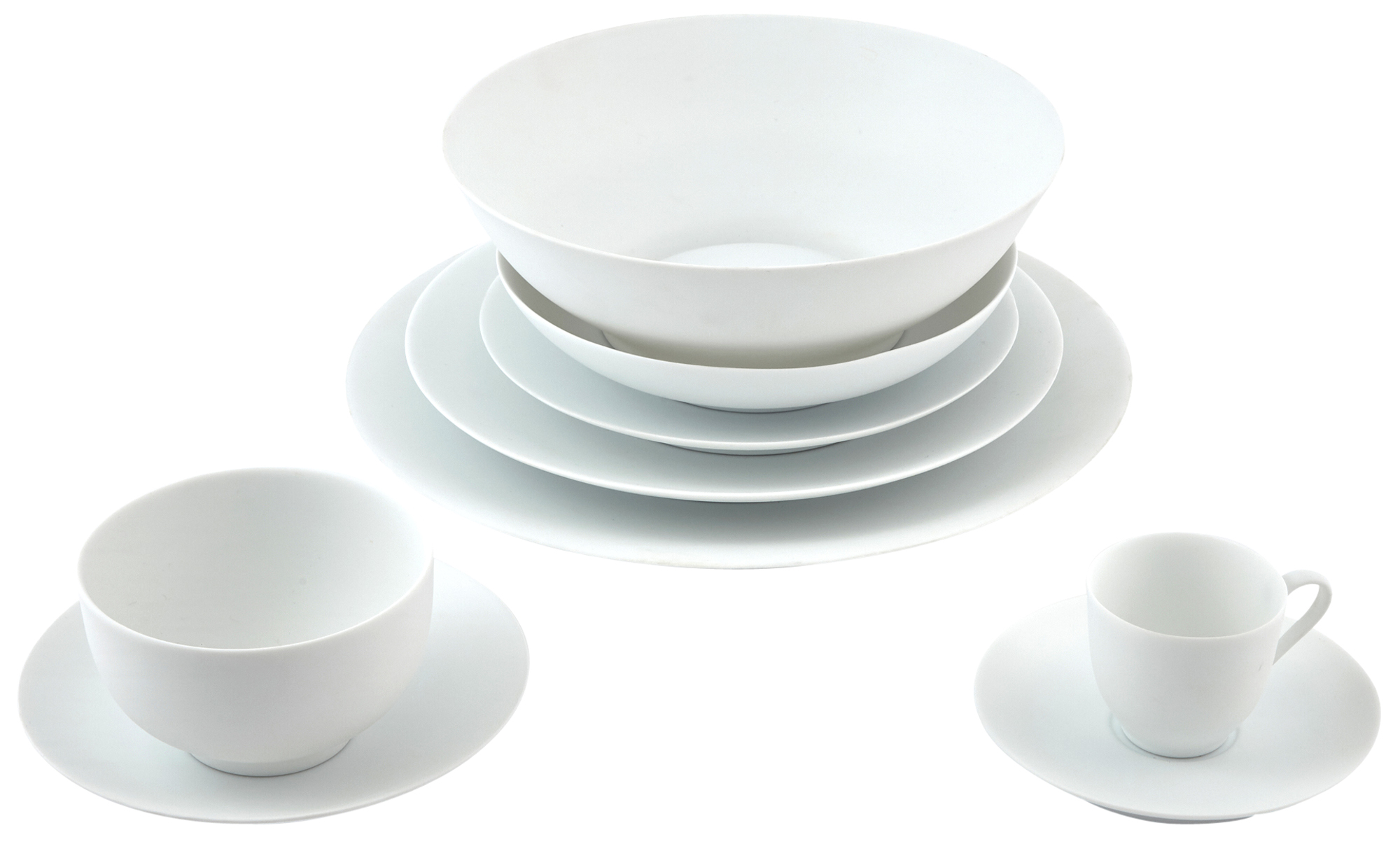 Lot image - Muriel Grateau Unglazed Porcelain Ligne Senso