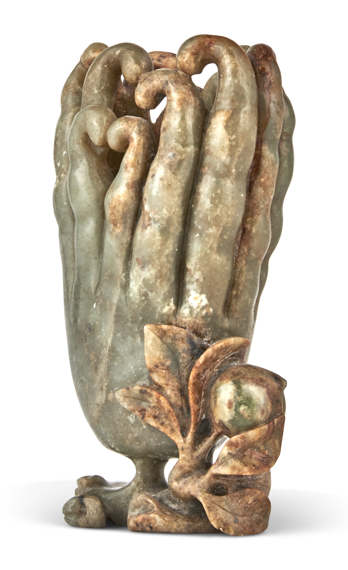 Lot image - A Chinese Carved Jade Citron